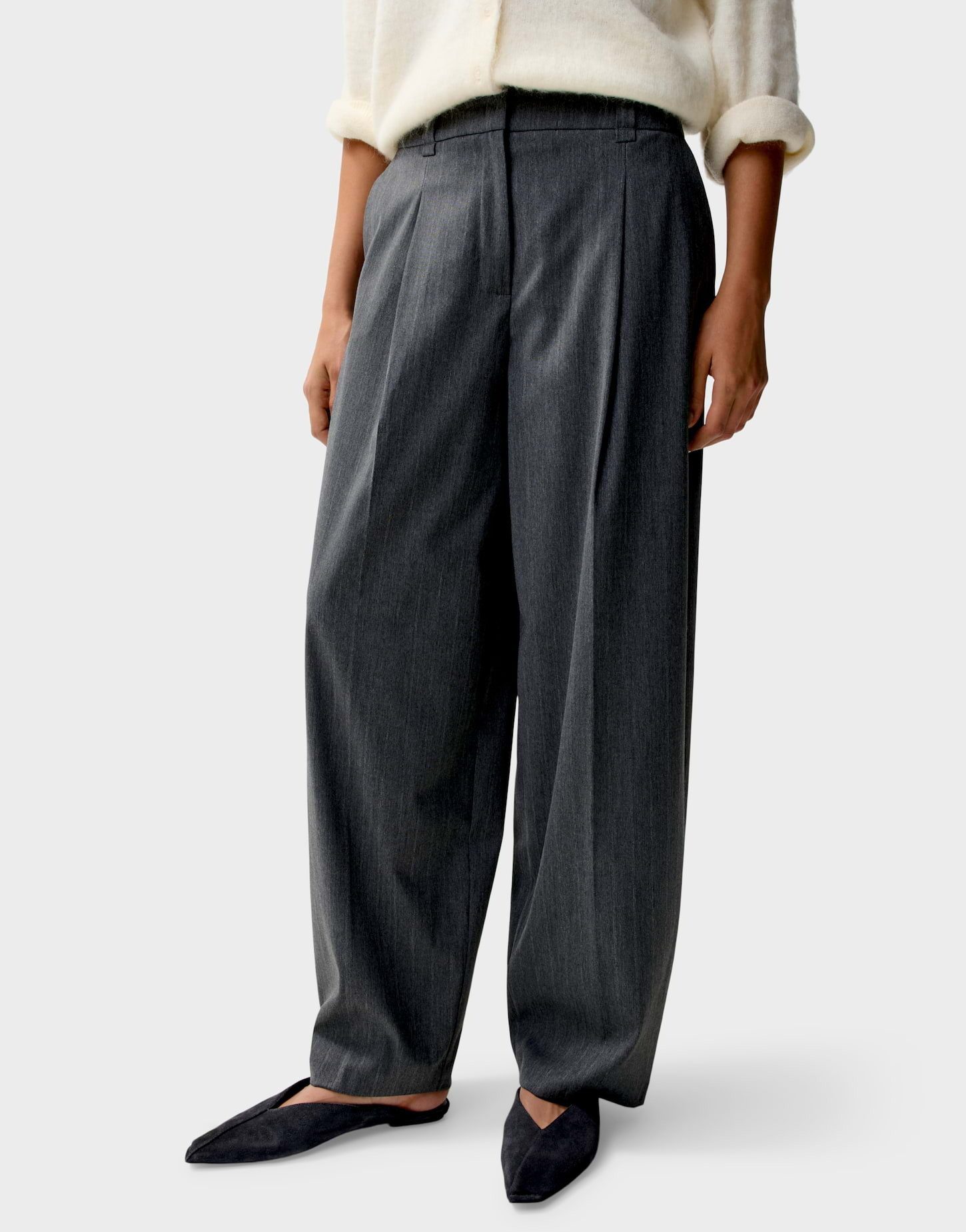 OPUS PANTS Bundfaltenhose Moira bloom