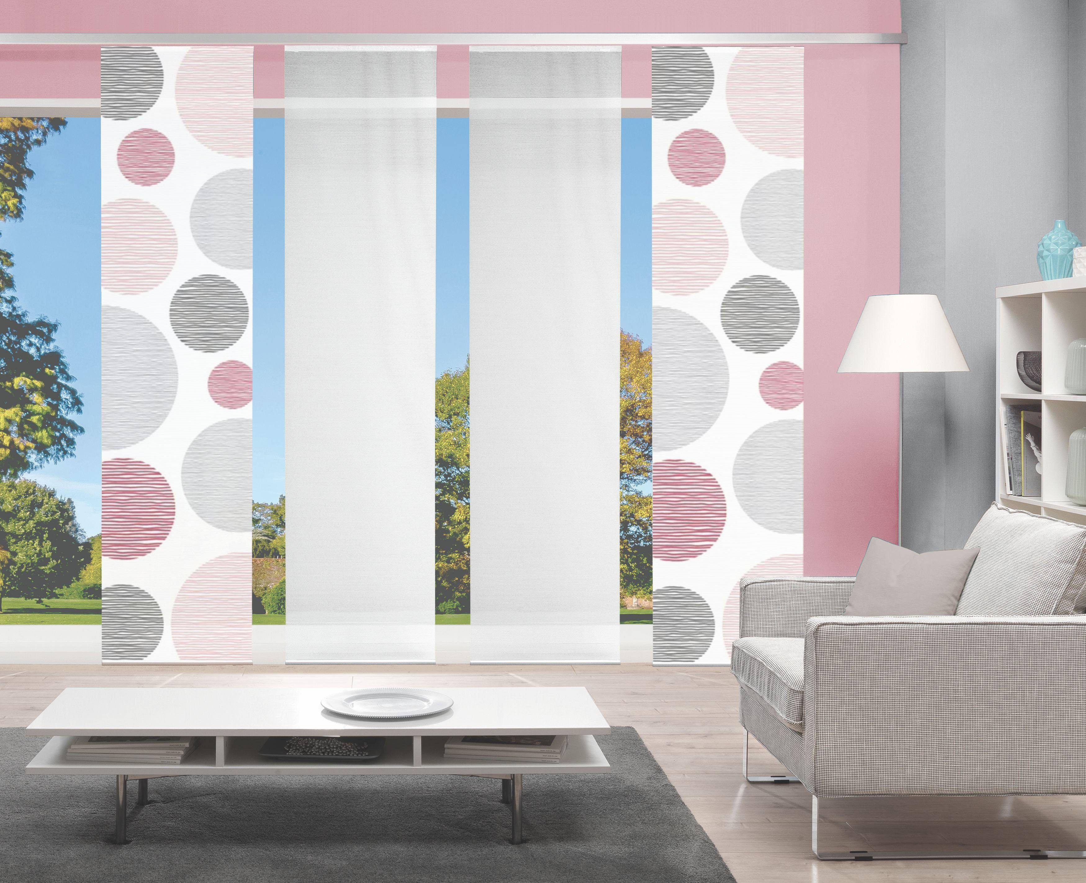 Vision S Schiebegardine 4ER SET BORDEN, günstig online kaufen