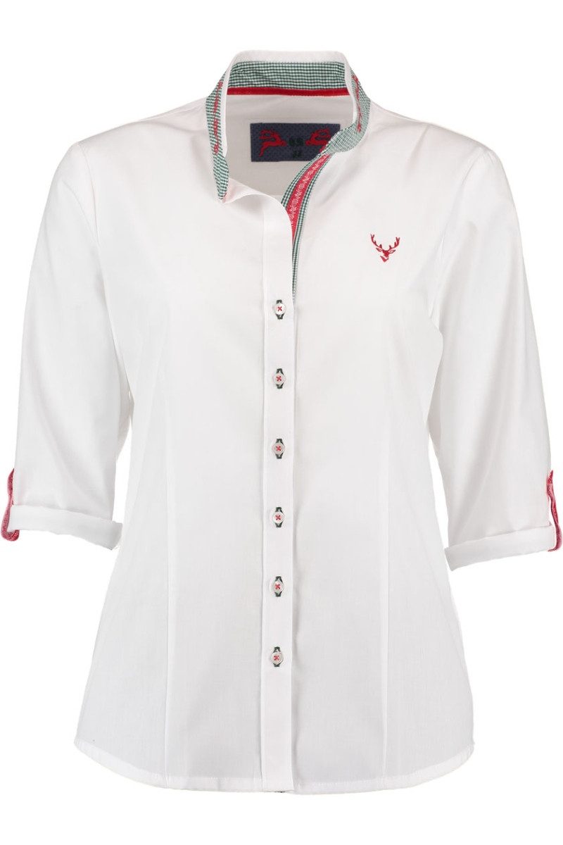 Orbis Textil GmbH & Co. KG Trachtenbluse Trachtenbluse - DEBORA - weiß – Bild 2 von 5