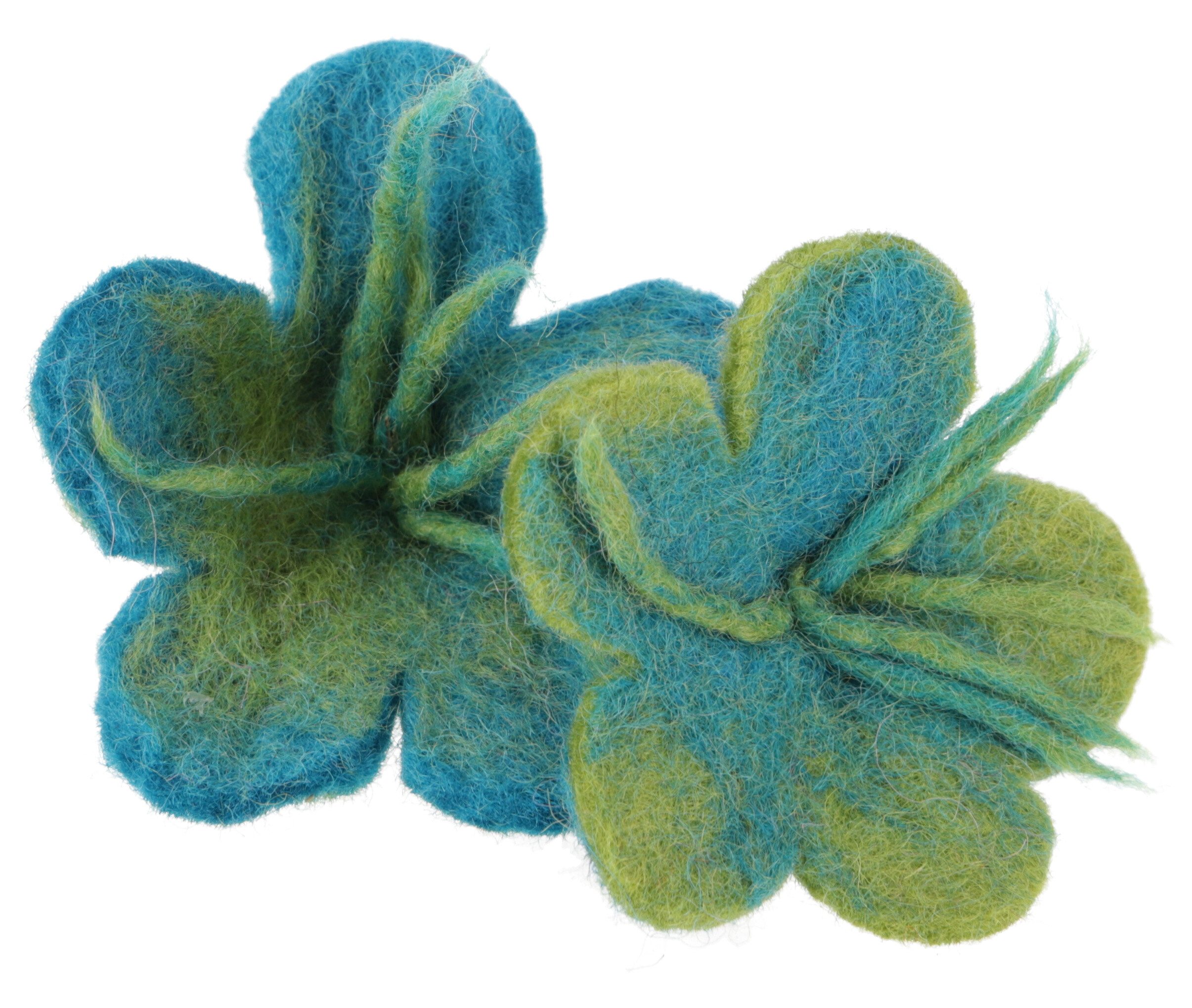 Guru-Shop Haarspange Haargummi `Filzblume`, handgefilzte Blüte..