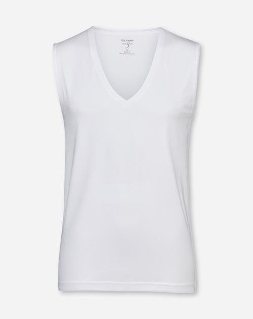 OLYMP V-Shirt Level 5 body fit weiß