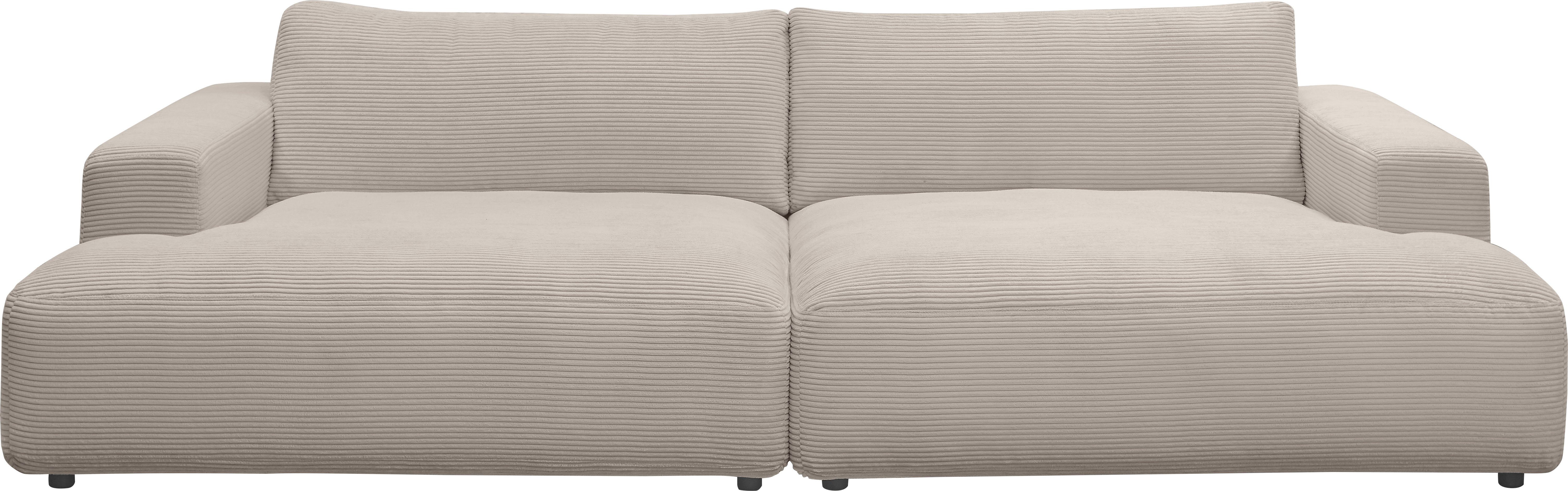 M Loungesofa branded cm 292 Lucia, GALLERY Cord-Bezug, light-grey Breite by Musterring