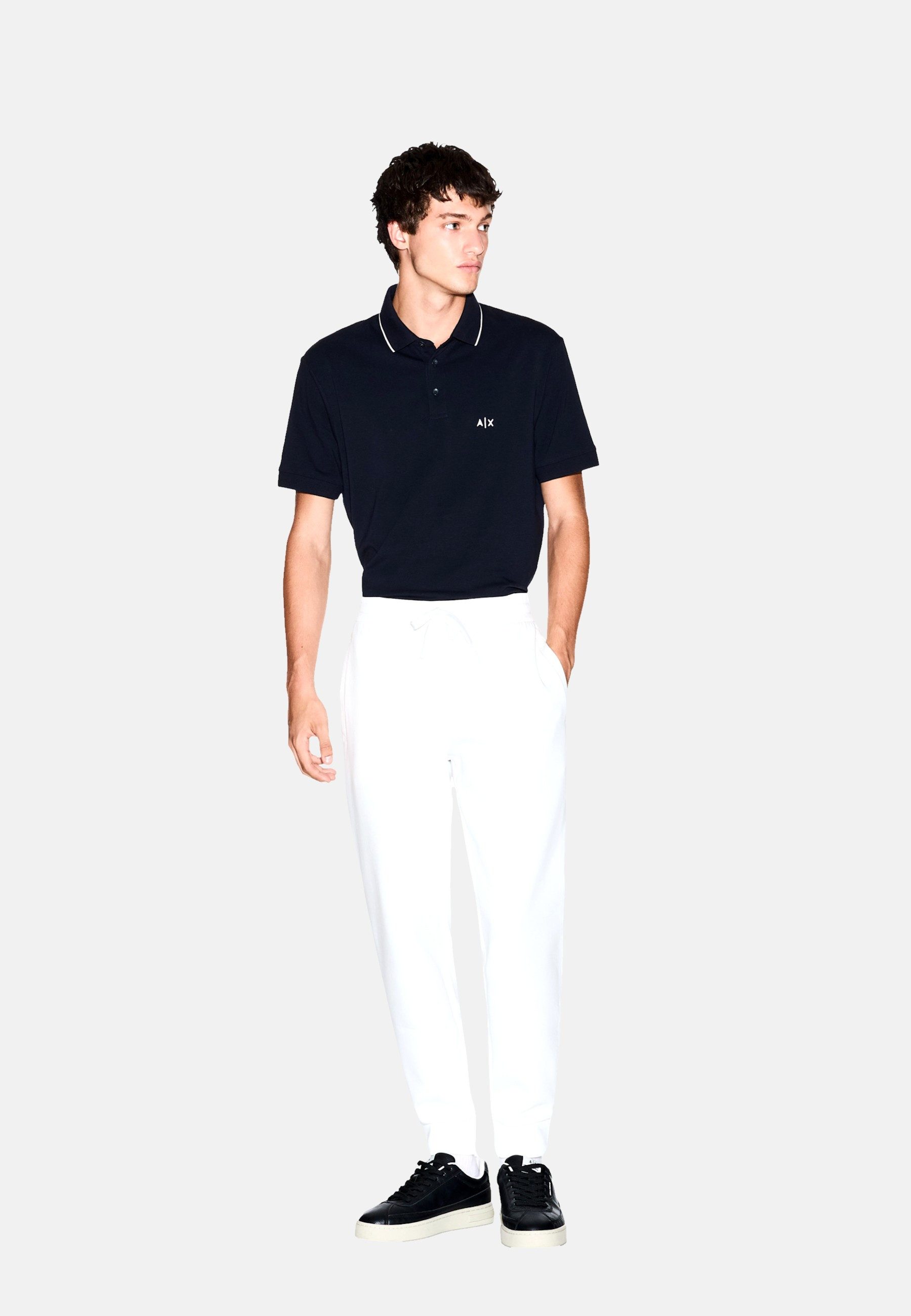 AIX ARMANI EXCHANGE Poloshirt Poloshirt Kurzarmshirt mit Polokragen (1-tlg., 1)