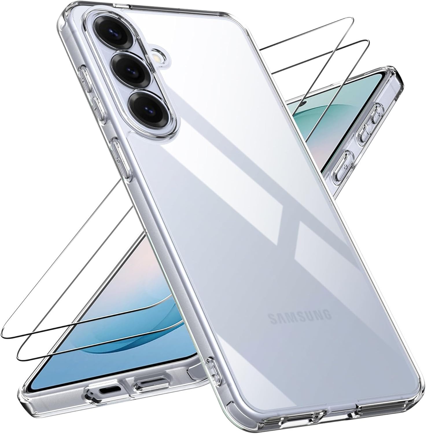 MSM Handyhülle Hülle + 2X Schutzglas für Samsung Galaxy S26 Plus Panzerfolie Full 9H