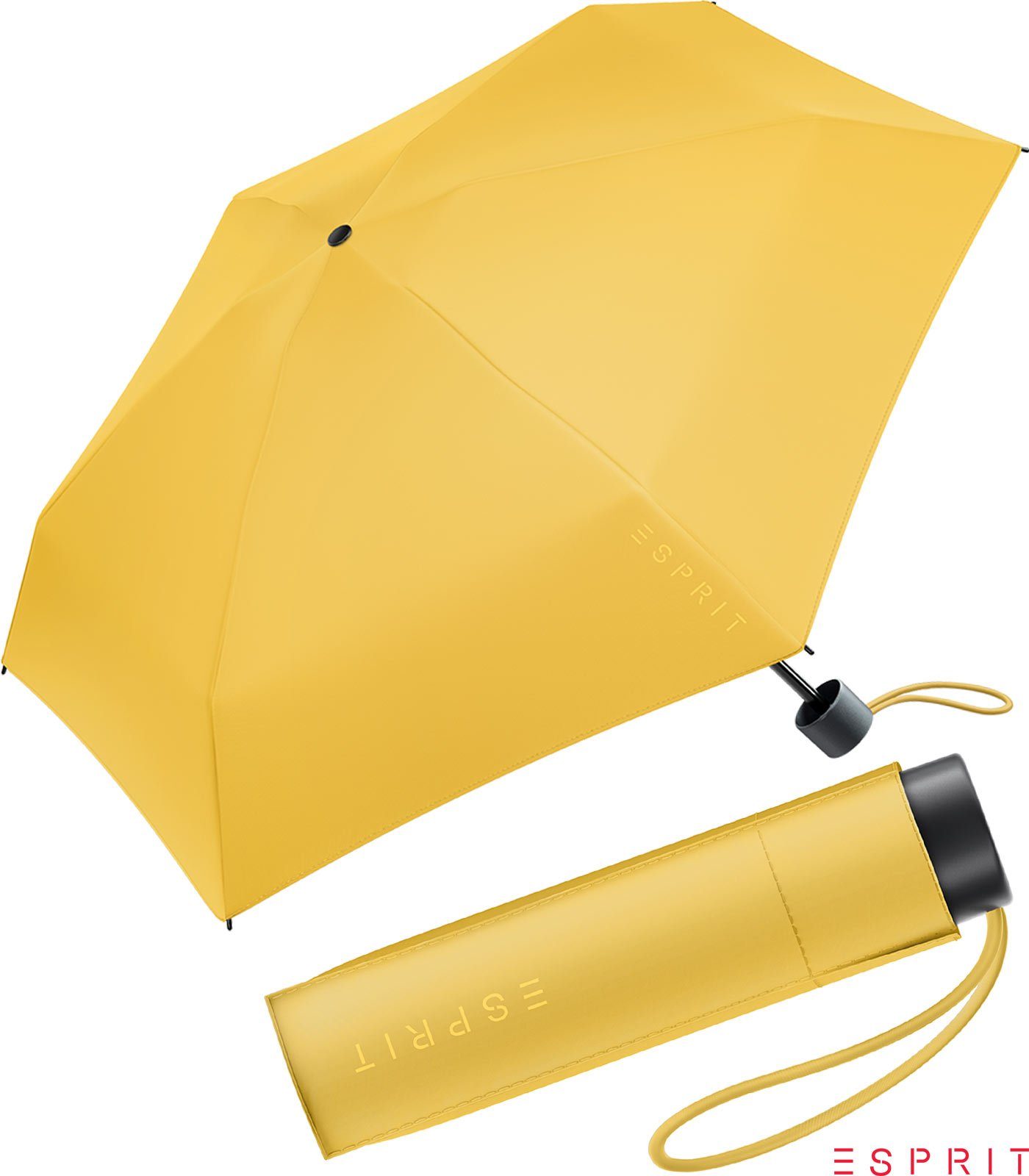 Petito Damen klein, den winzig mimosa, HW Esprit Mini 2022 neuen Super Taschenregenschirm - in Trendfarben gelb
