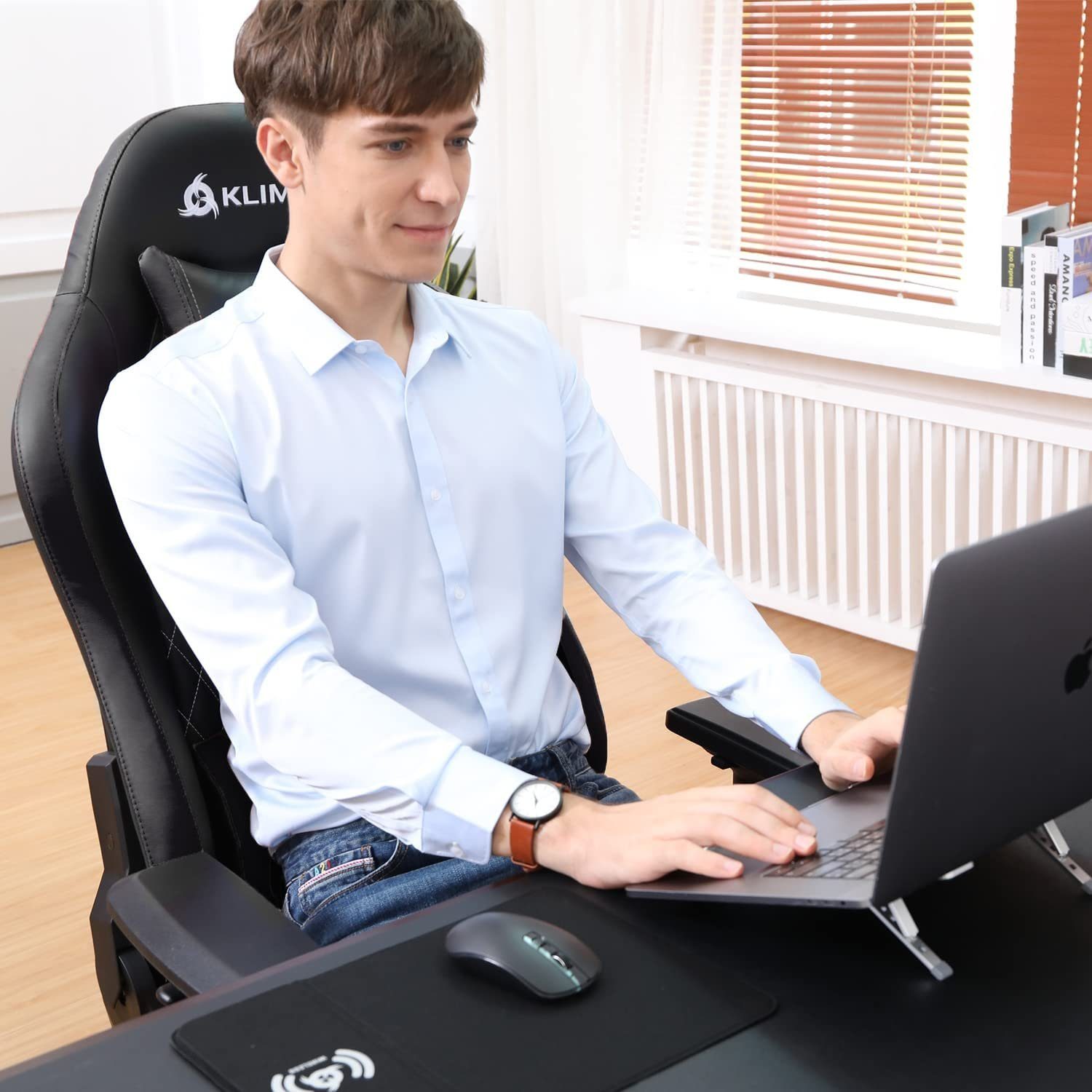 Chair Esports  Ergonomischer fürs Hochwertige Gaming Stylischer Stuhl, KLIM Stuhl, Schwarz Stuhl Arbeitszimmer Qualität, Gaming