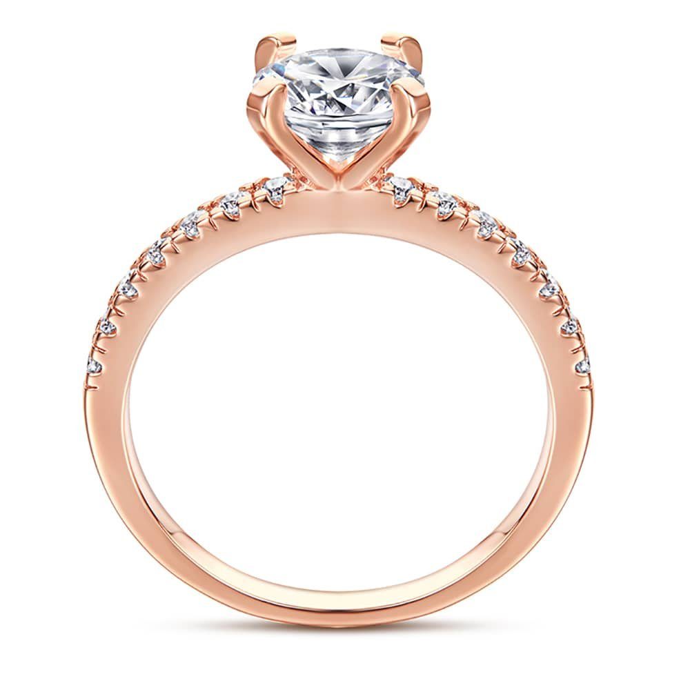 Lisandra Scott Silberring Funkelnder Damen Ring aus 925 Sterling Silber Solitärring mit Steinen, Solitär, der verzaubert – purer Glanz für echte Herzensmomente.