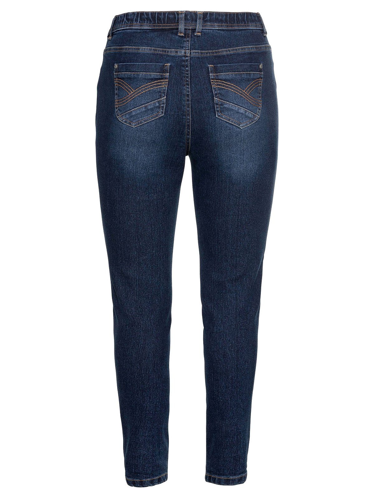 Sheego Stretch-Jeans Große Größen mit Gummibund und Gürtelschlaufen