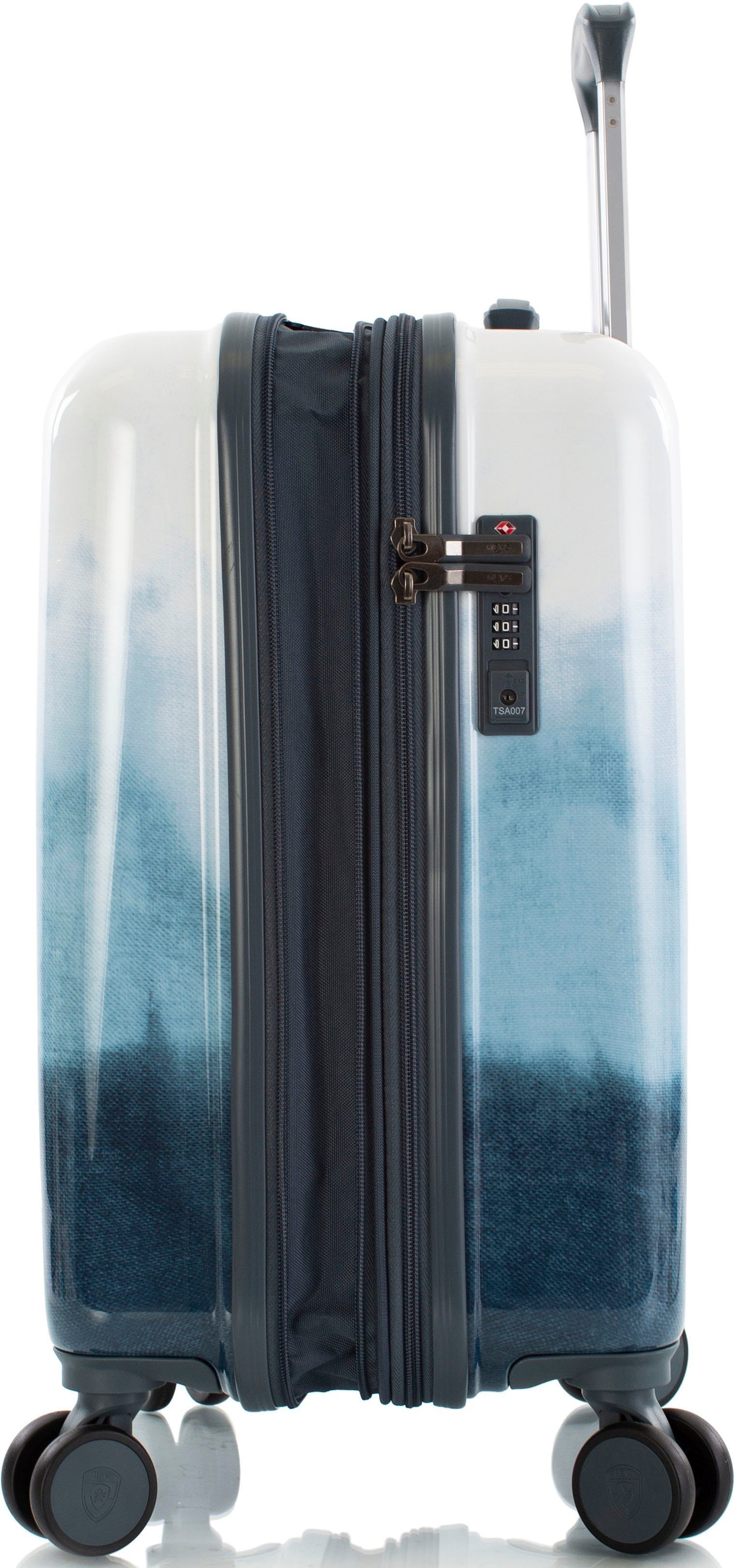 Heys Hartschalen-Trolley Tie-Dye blau, 53 cm, 4 Rollen, Heys Handgepäck-Koffer Reisegepäck