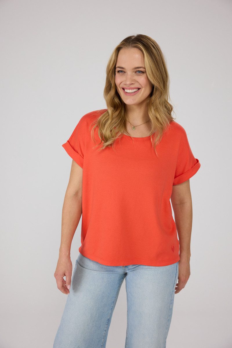 Lieblingsstück Rundhalsshirt CamilaEp aus reiner Baumwolle günstig online kaufen