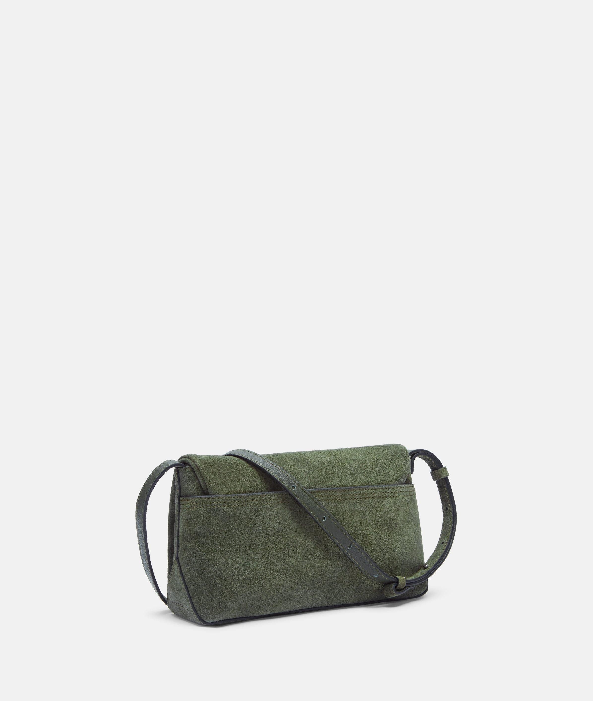 Liebeskind Berlin Umhängetasche Rive Crossbody S, Handliche Umhängetasche aus weichem Veloursleder