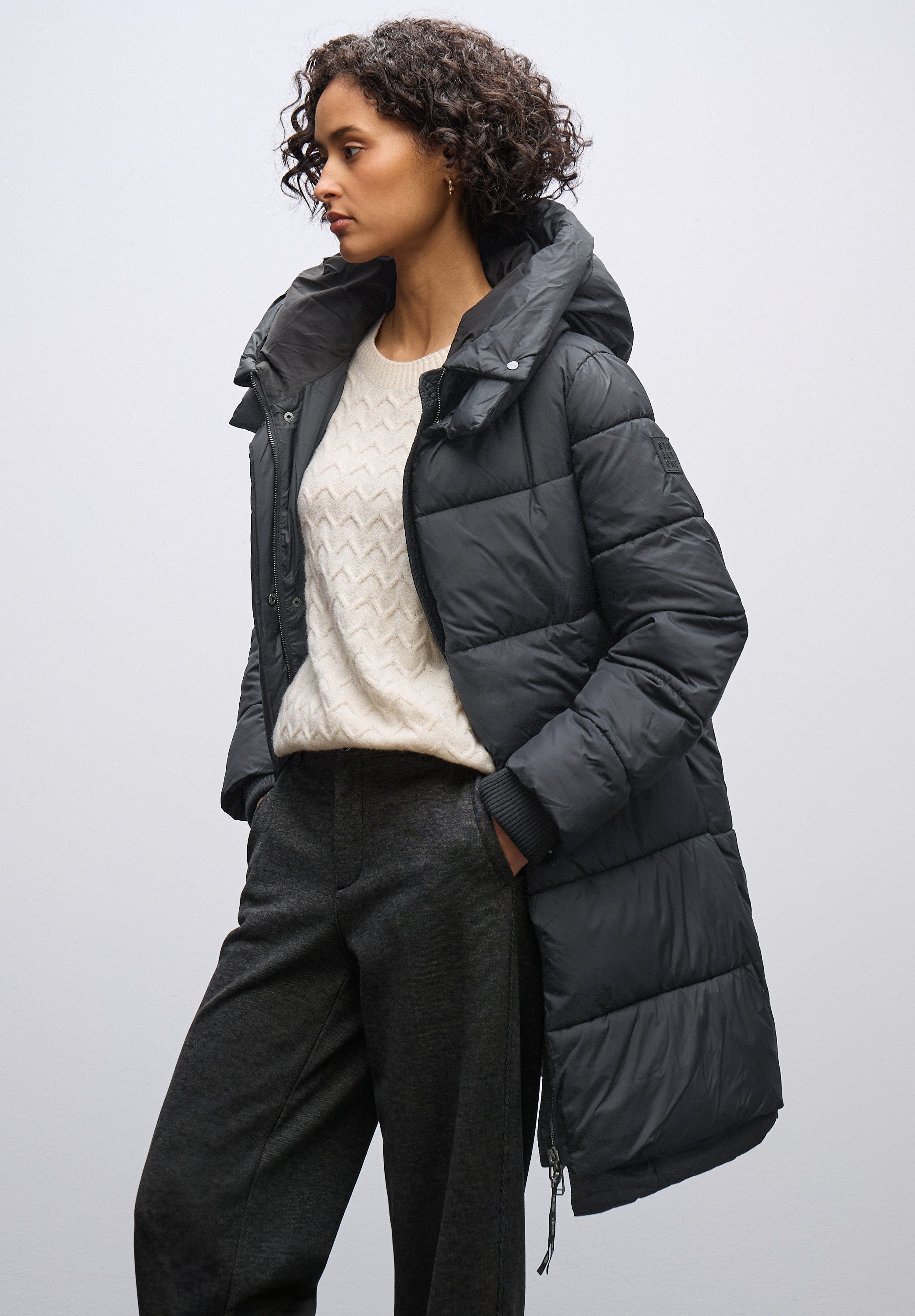 STREET ONE Winterjacke in Unifarbe