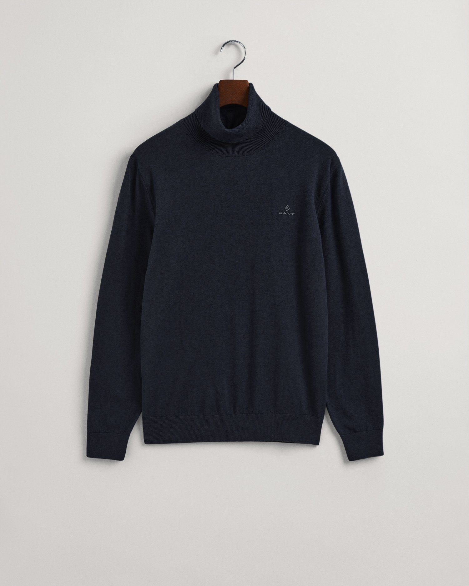 Gant Rollkragenpullover Rollkragenpullover aus Baumwoll-Kaschmir-Mischung Evening Blue