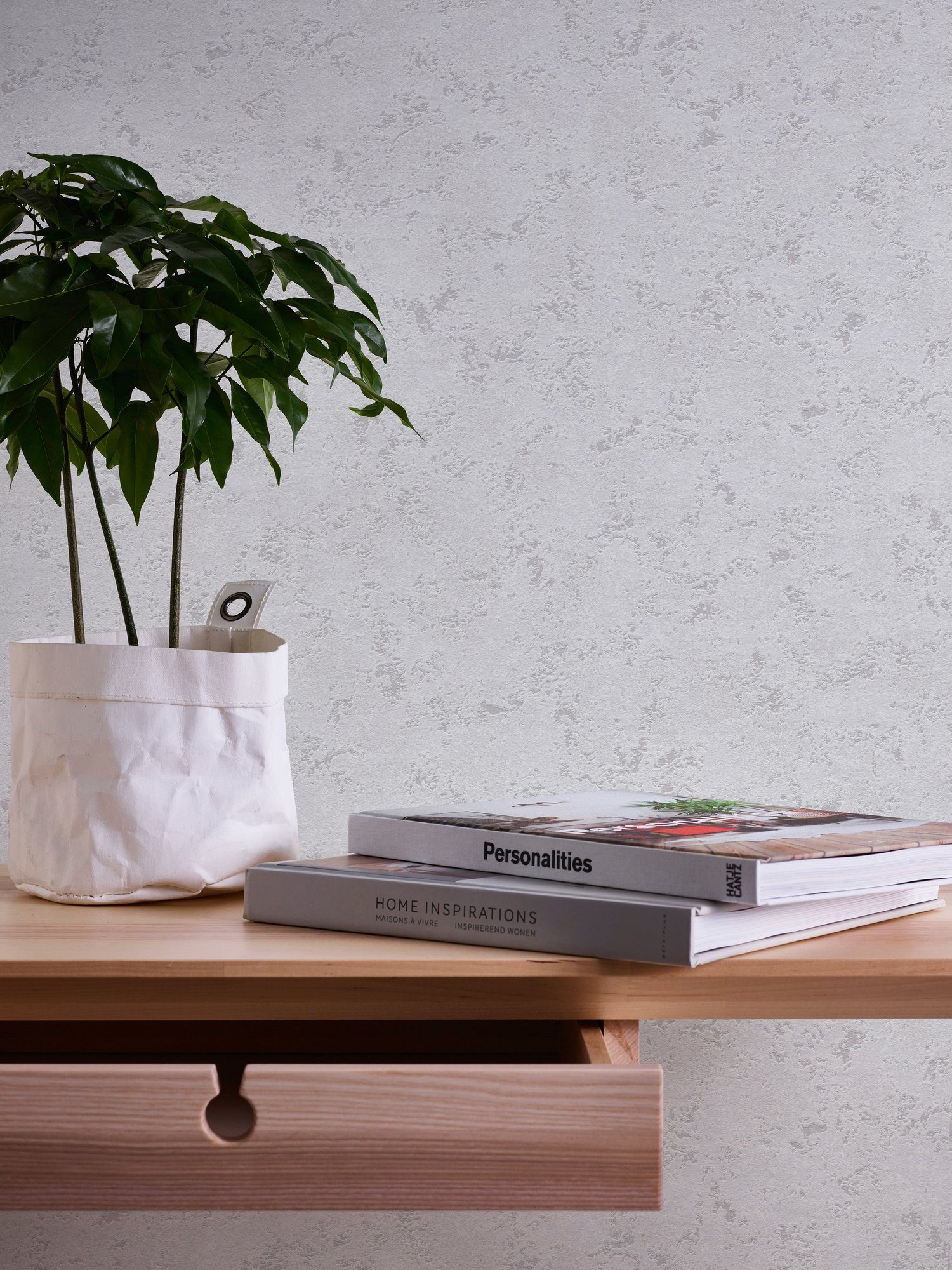 Greyvolution Vliestapete Uni Dunkelgrau FSC® günstig online kaufen