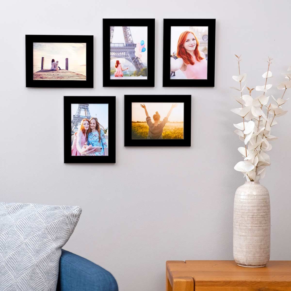PHOTOLINI Bilderrahmen 5er Set breite Rahmen, günstig online kaufen