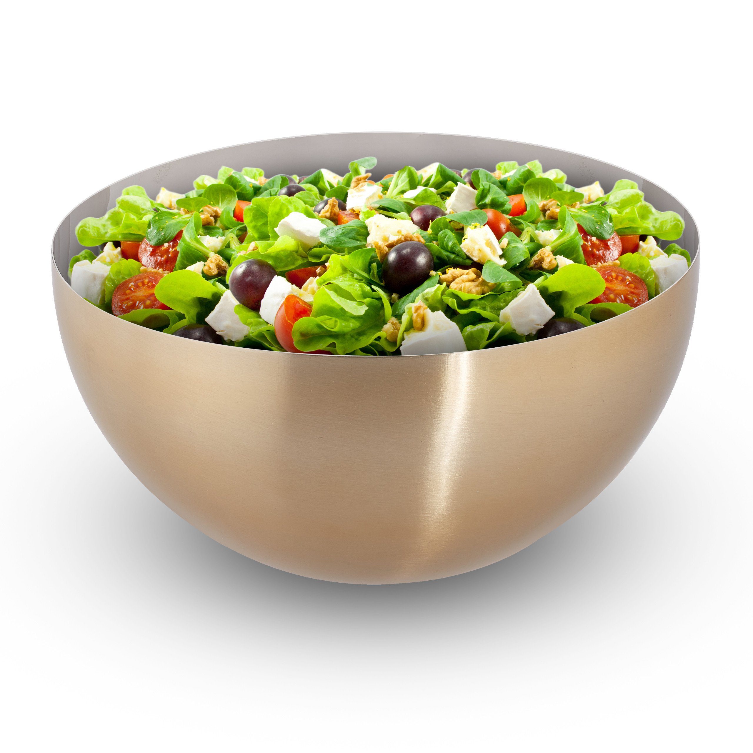 relaxdays Servierschüssel 3 x moderne Servierschüssel Ø 25 cm, Edelstahl