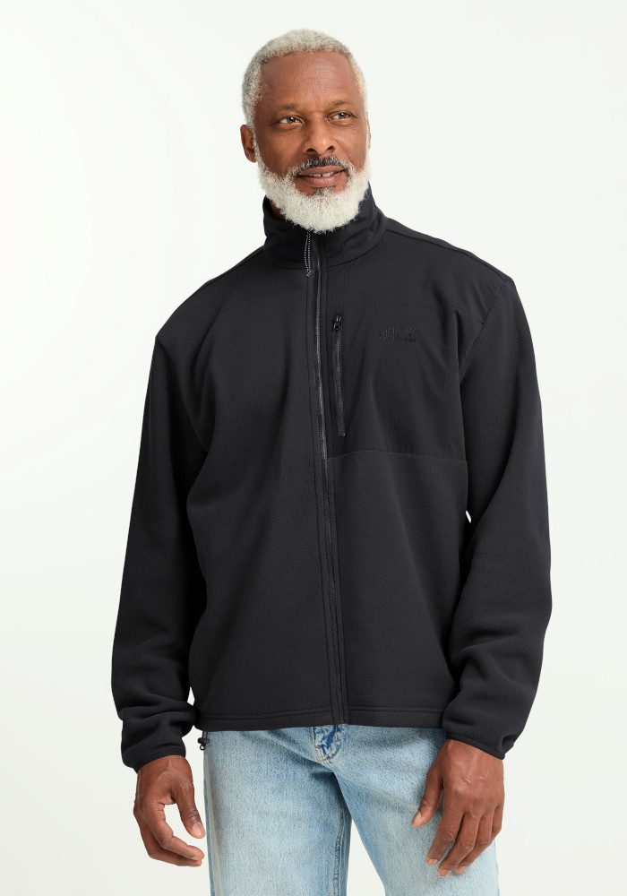 Jack Wolfskin Fleecejacke SUMETRO FZ M mit atmungsaktivem Material, gerader Abschluss, normale Länge