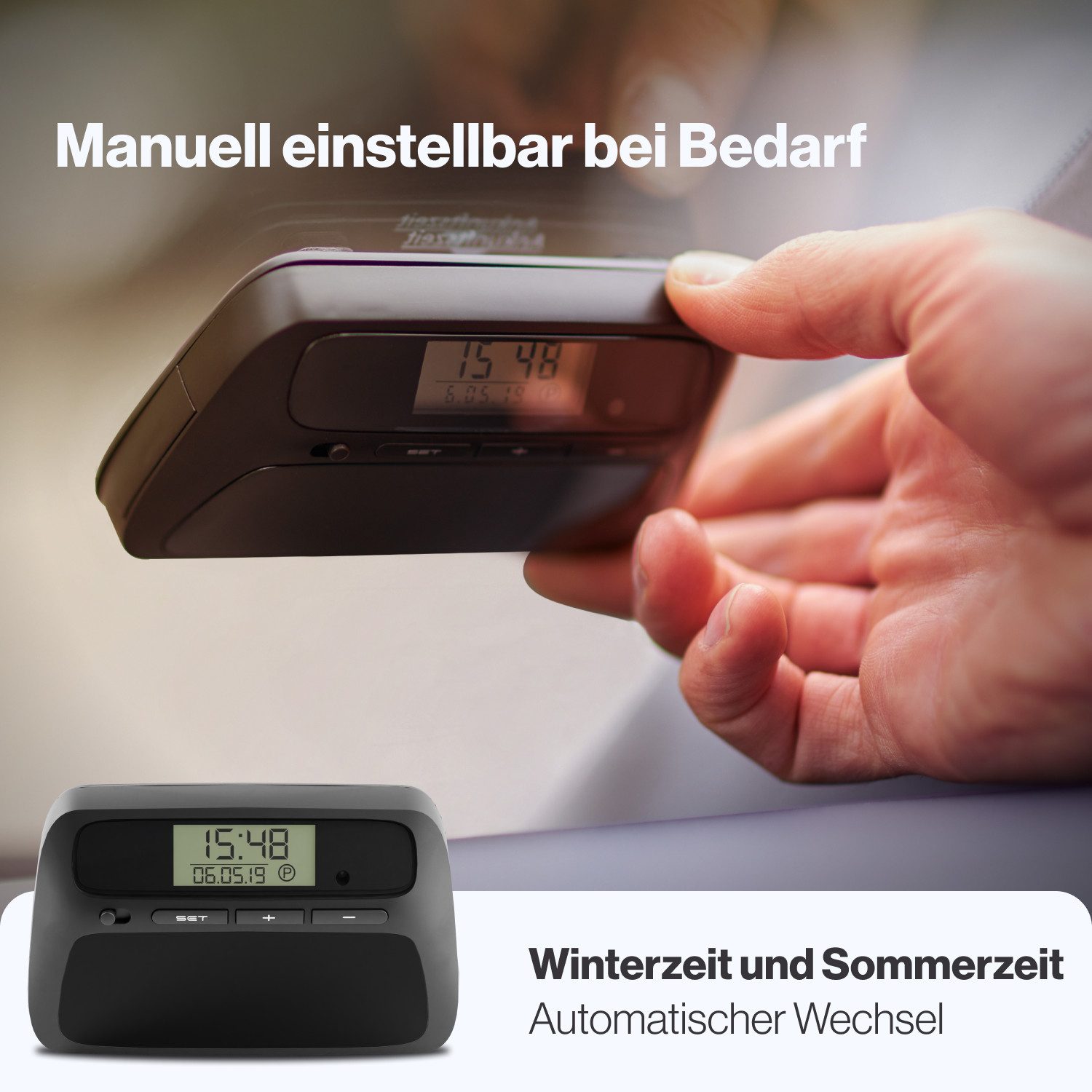 Parkwächter elektronische Parkscheibe Parkwächter Digitale Parkscheibe V0 abnehmbar entspricht StVo – Bild 4 von 5