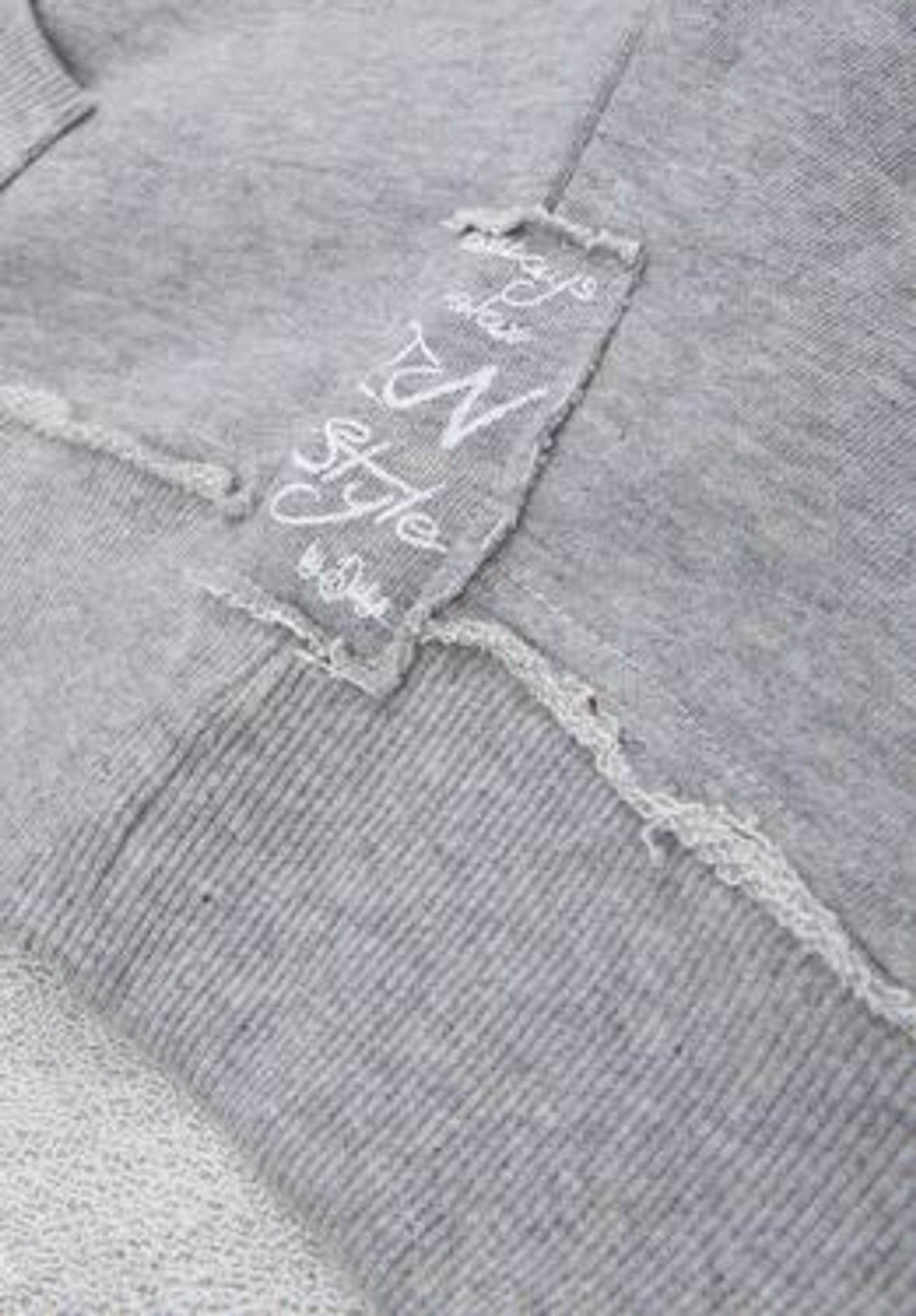 DAILY´S Kapuzenshirt HEERA: Damen Melange Sweatshirt Grau Kapuzen