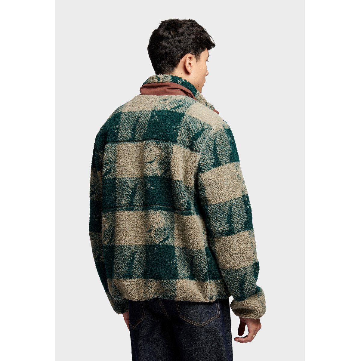 PENFIELD Fleecejacke Textured Check Mattawa Herren Strickjacke, Übergangsjacke, Sweatjacke, Outdoorjacke, Wanderjacke