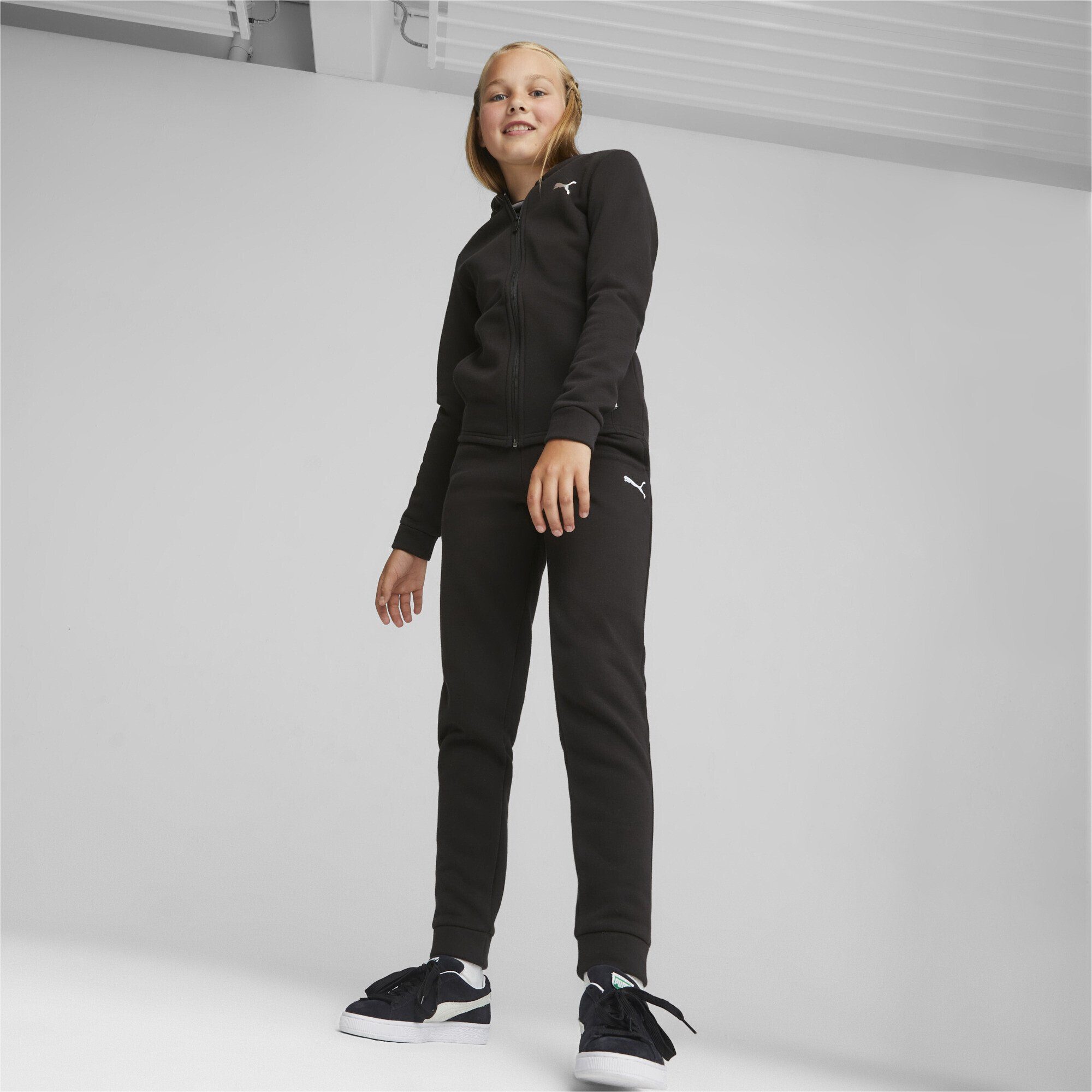 Jogginganzug Mädchen Jogginganzug Black Kapuze PUMA mit