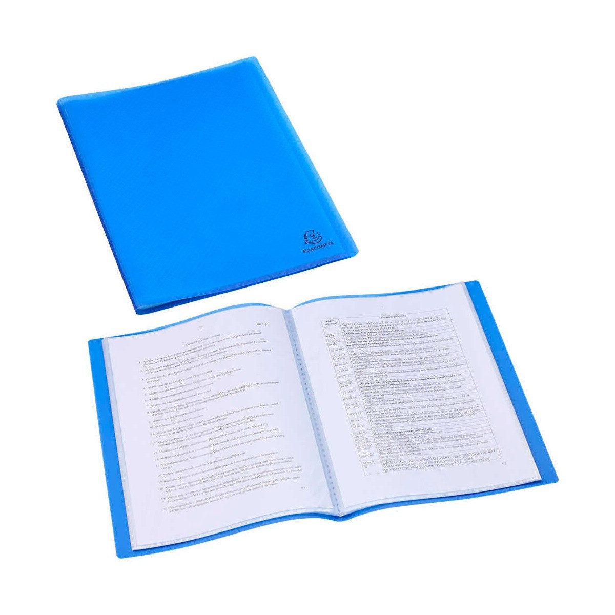 EXACOMPTA Präsentationsordner Exacompta Opak Sichtbuch DIN A4, 30 Hüllen hellblau