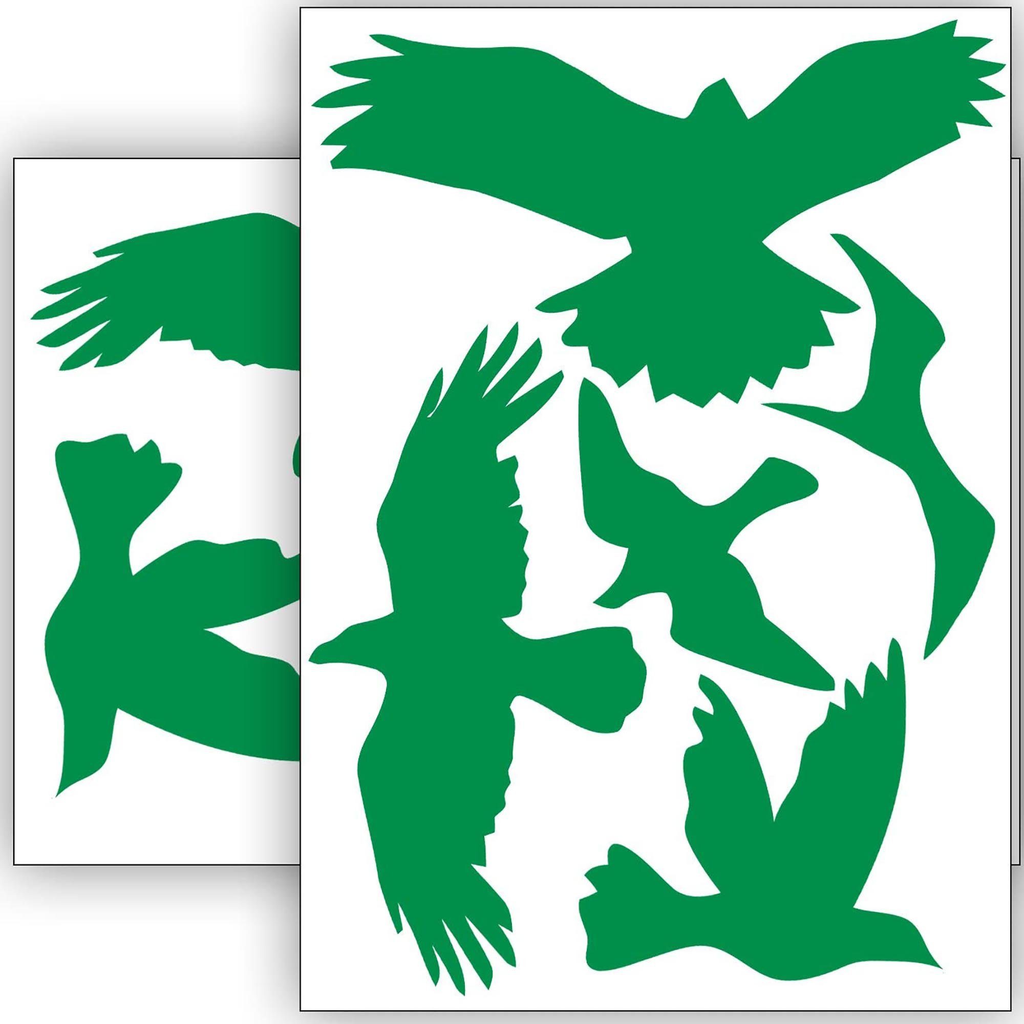 WANDKIND Aufkleber Vogelschutz und Fensterschutz - 10 Sticker - Schutz vor Vogelschlag, Selbstklebend