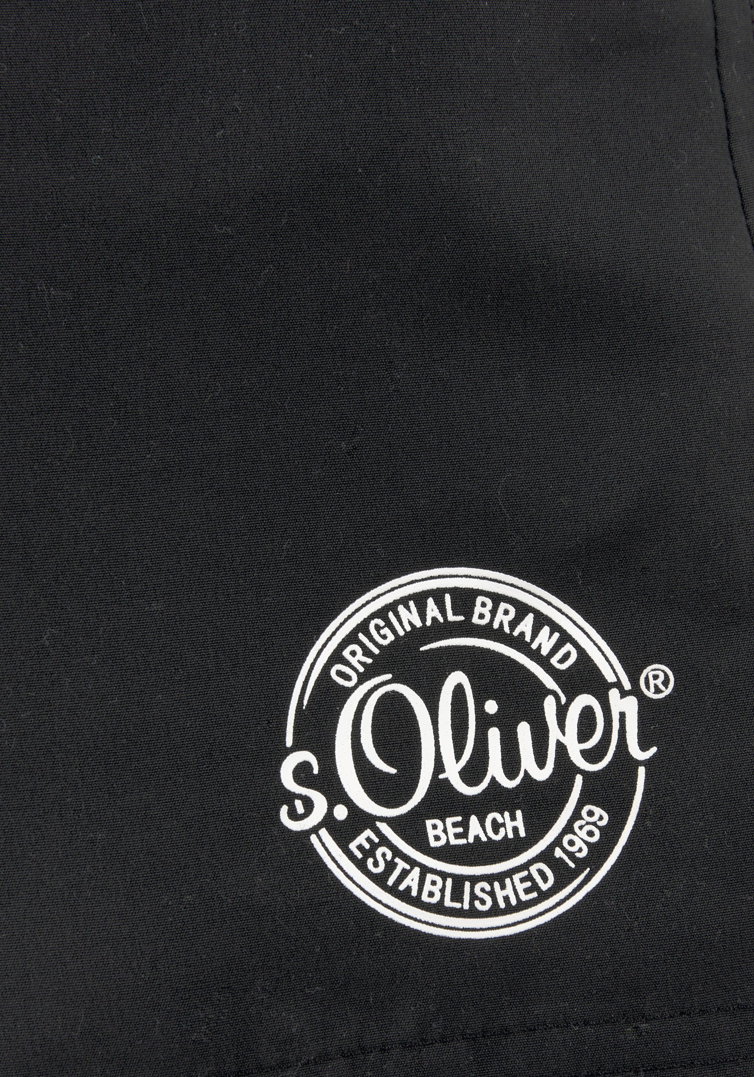 s.Oliver Badeshorts mit seitlichem Logodruck – Bild 2 von 3