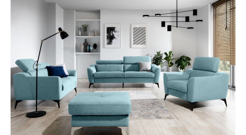 Stylefy 3-Sitzer Pendleton, 2-Sitzer, Sofa, Relaxfunktion im frei stellbar, mit Design, Raum Sitzkomfort, Rückenlehne, mit und Modern Armlehnen