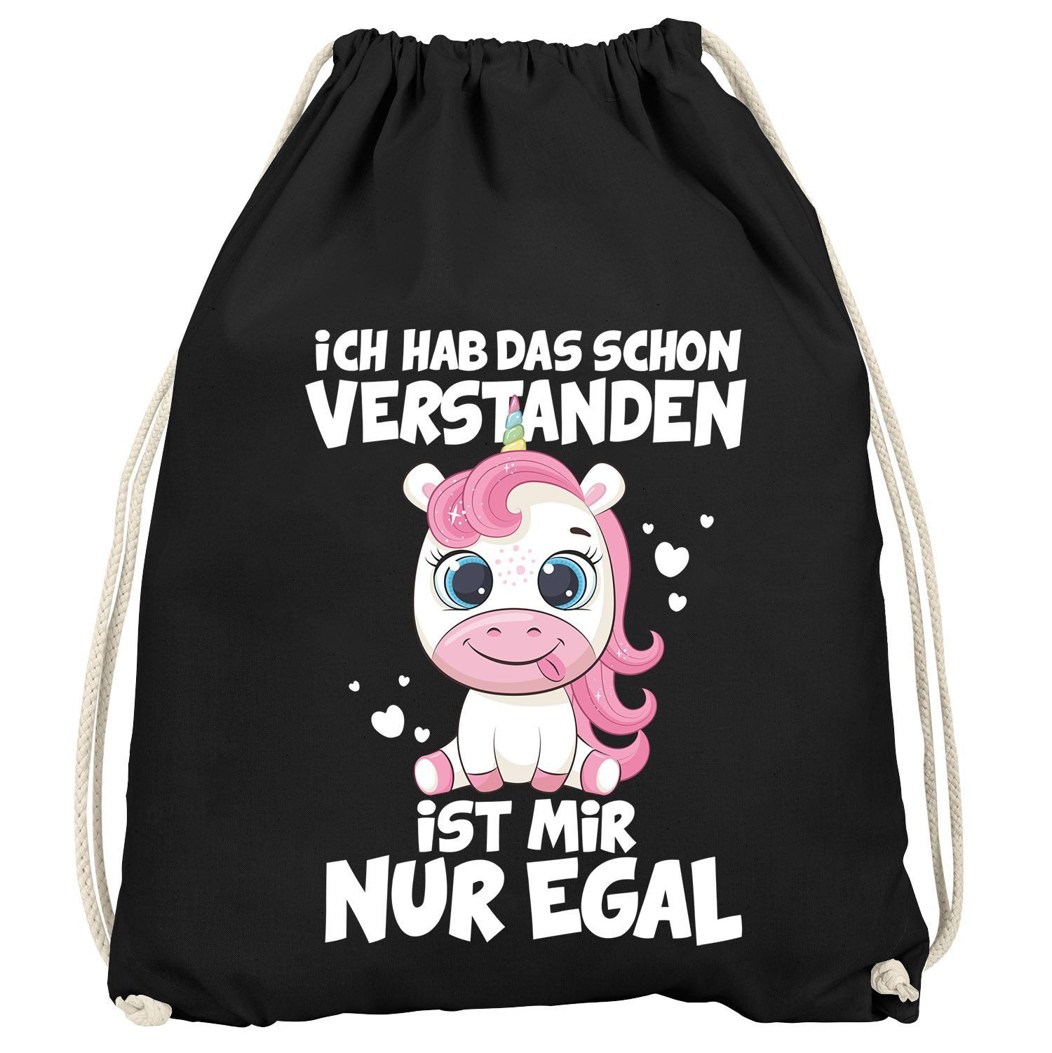 Turnbeutel Turnbeutel Einhorn Spruch lustig Ich hab das schon verstanden es ist