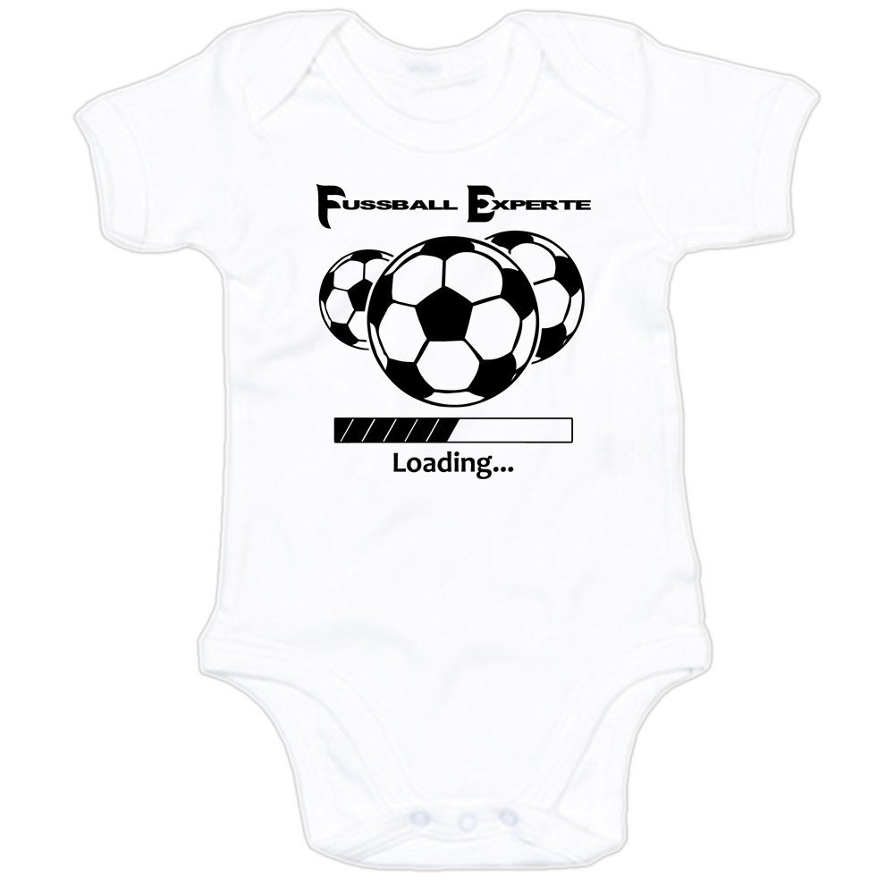 G-graphics Kurzarmbody Fußball-Experte – loading... Baby Body mit Spruch / Sprüche / Print / Motiv