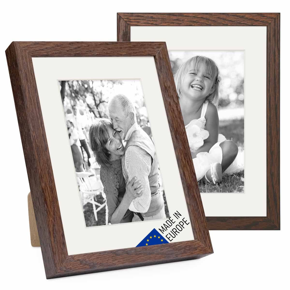 PHOTOLINI Bilderrahmen 2er Set Echtholz mit günstig online kaufen