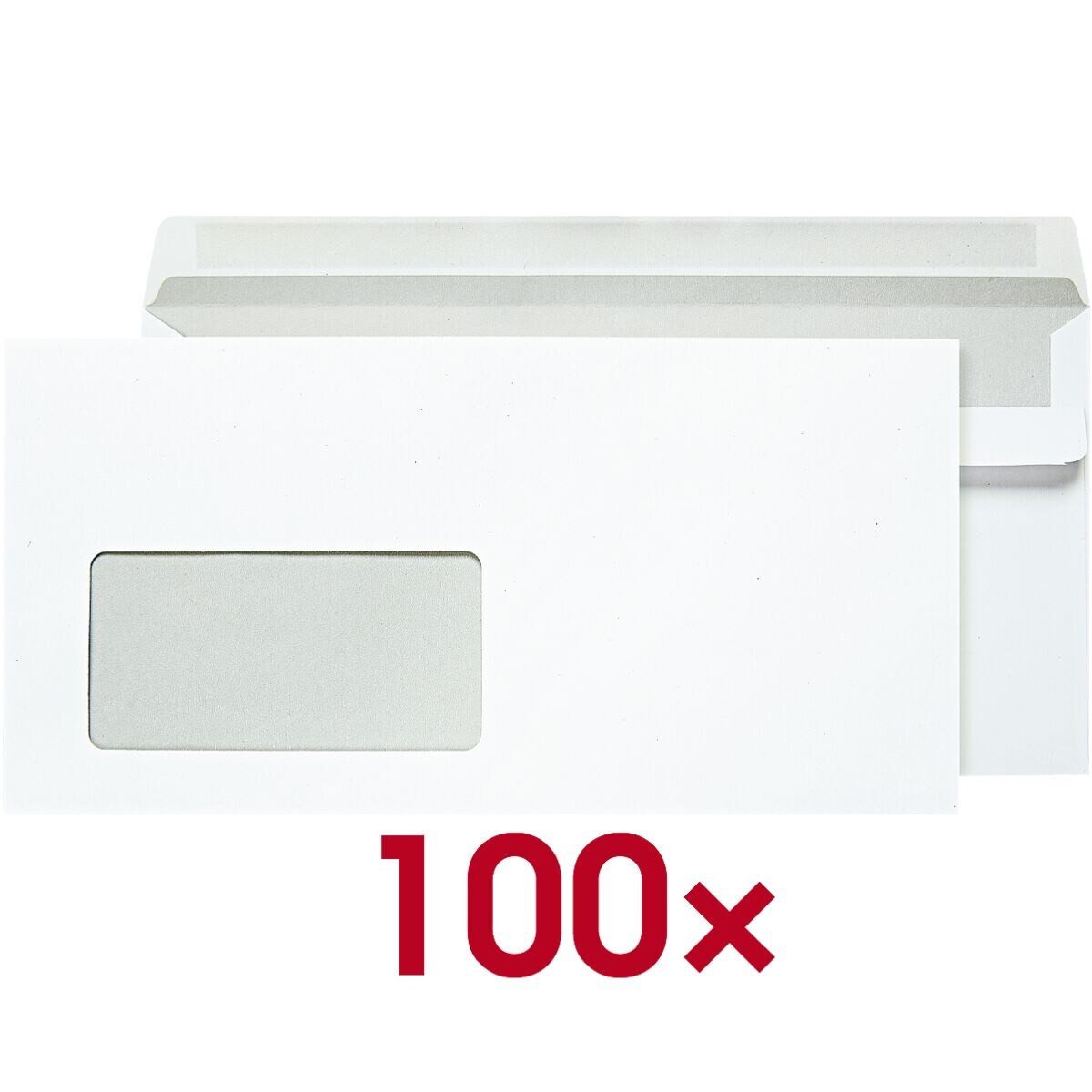 Otto Office Briefumschlag, DIN lang, mit Fenster, Selbstklebung