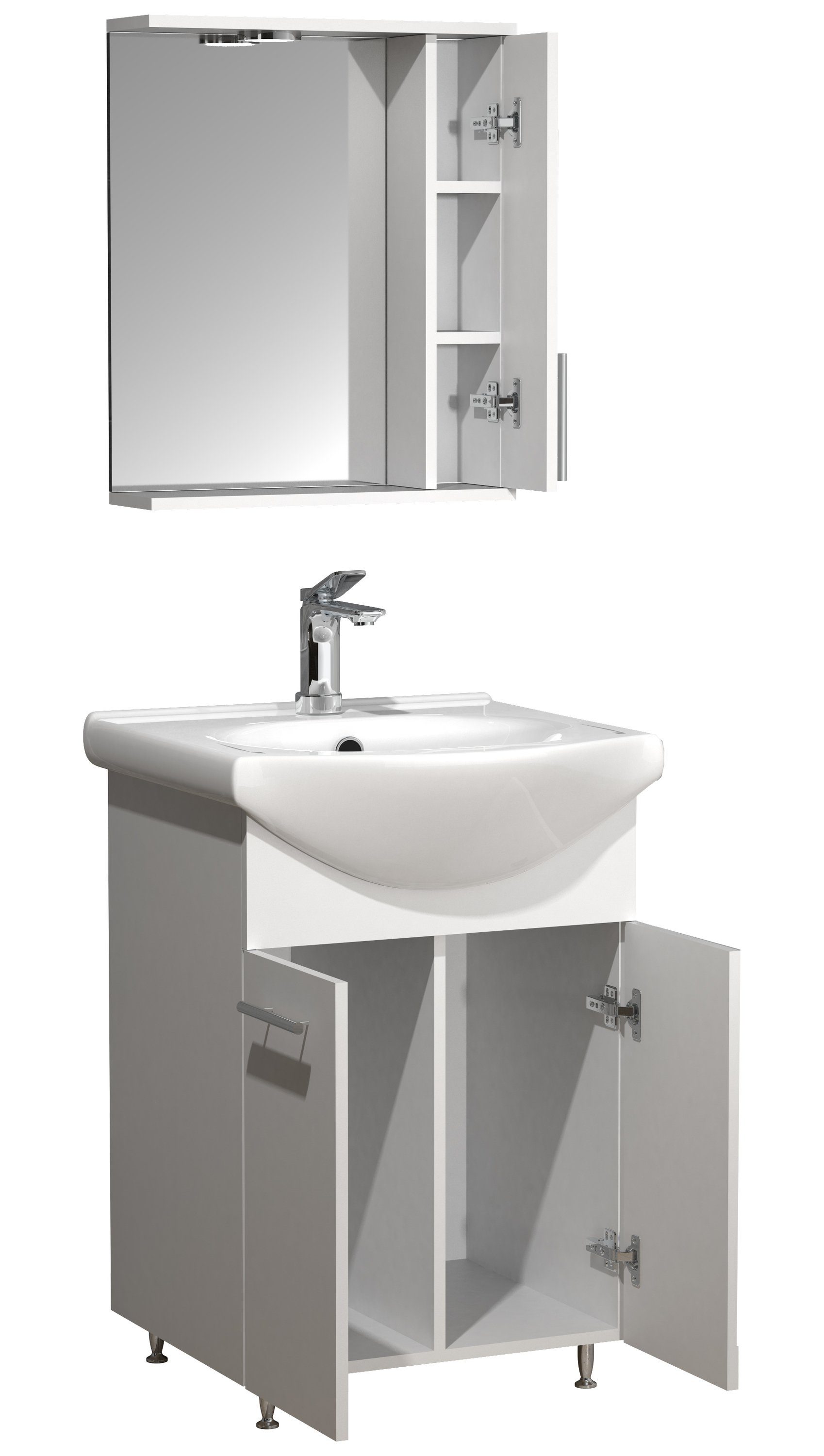 VCM Waschtisch 3tlg Waschplatz Waschtisch Spiegelschrank günstig online kaufen