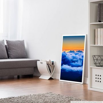 Sinus Art Poster Landschaftsfotografie 60x90cm Poster Sonnenaufgang über Wolkenlandschaft