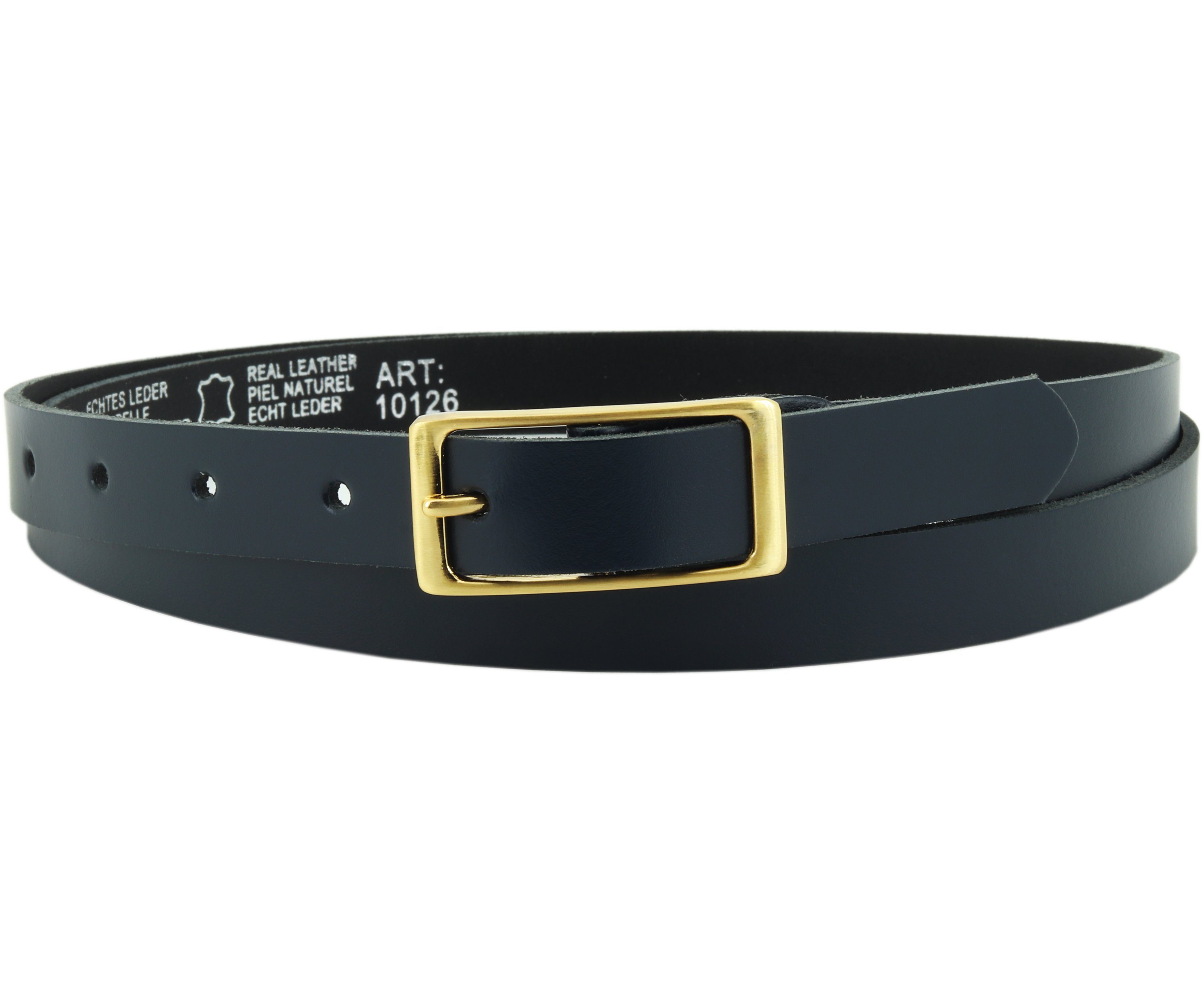 COLOGNEBELT Ledergürtel A2-SL echtes Leder, schmal, Damengürtel