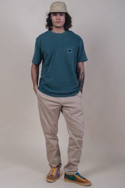 Trendsplant T-Shirt Garza Pigment Dyed T-Shirt Elm Green