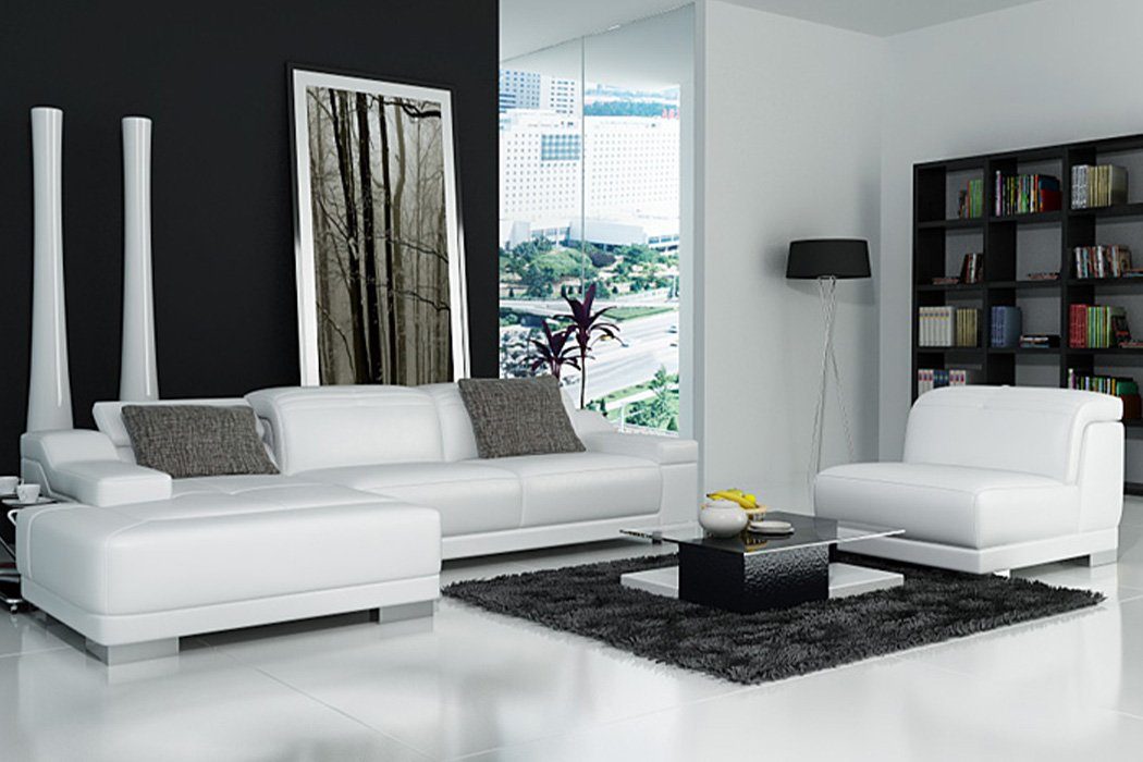 JVmoebel Ecksofa, Moderne Sofa Eckgarnitur L Form Polster Sitz Ecke Couch + Sessel
