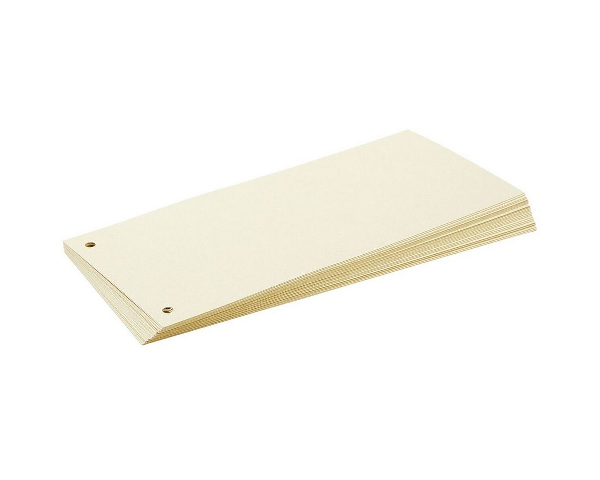 Otto Office Nature Abheftstreifen, Recycling-Karton Rechteck 24/10,5 cm, 2-fach Lochung, chamois
