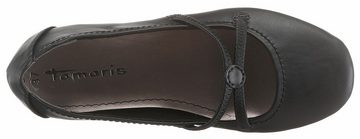 Tamaris Caterina Ballerina Flats, Festtagsmode, Slipper mit Gummizugriemchen