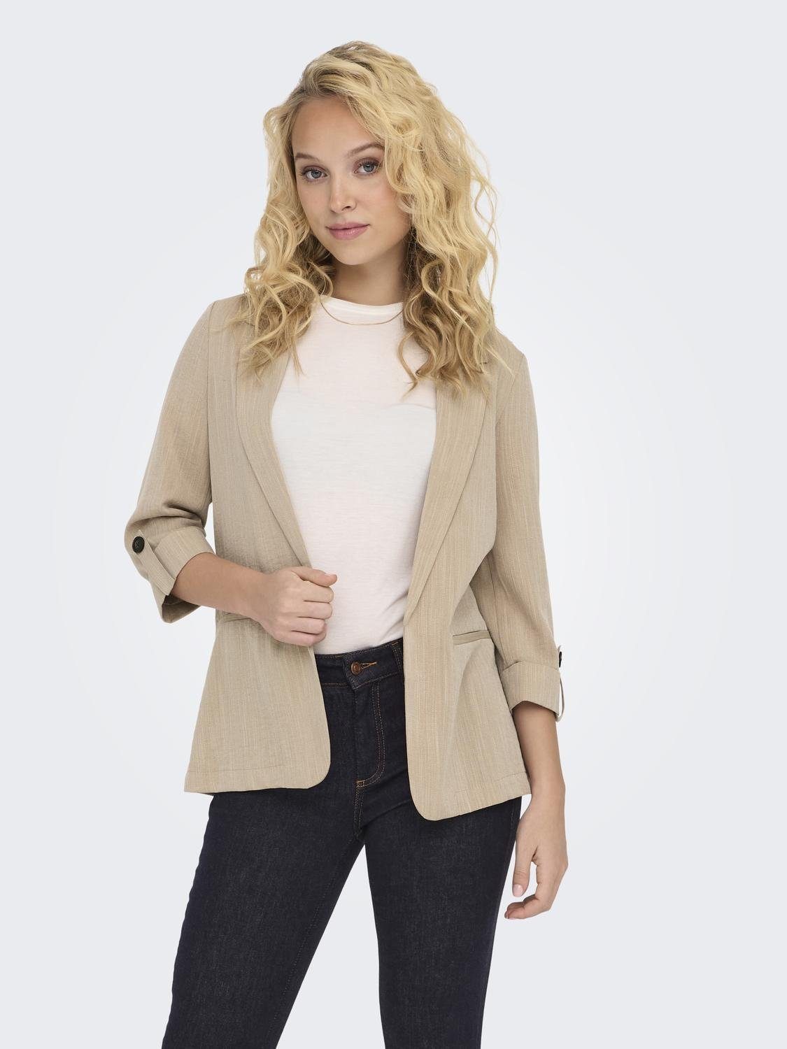 ONLY Kurzblazer ONLMARSA 3/4 BLAZER WVN NOOS mit Reverskragen