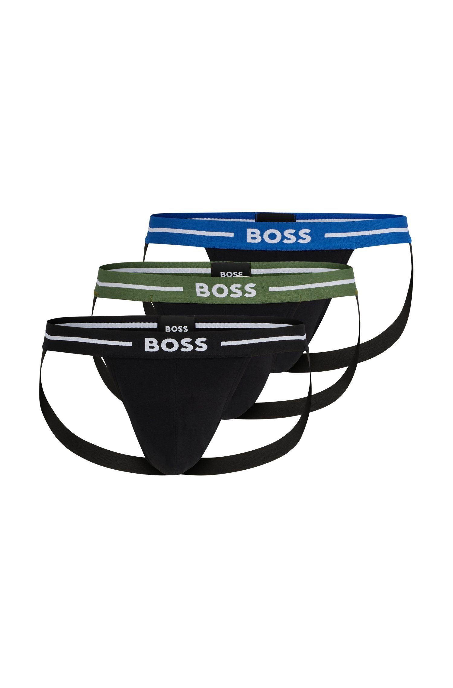 BOSS Slip Jockstrap 3P Bold (Packung, 3er) mit elastischem Bund