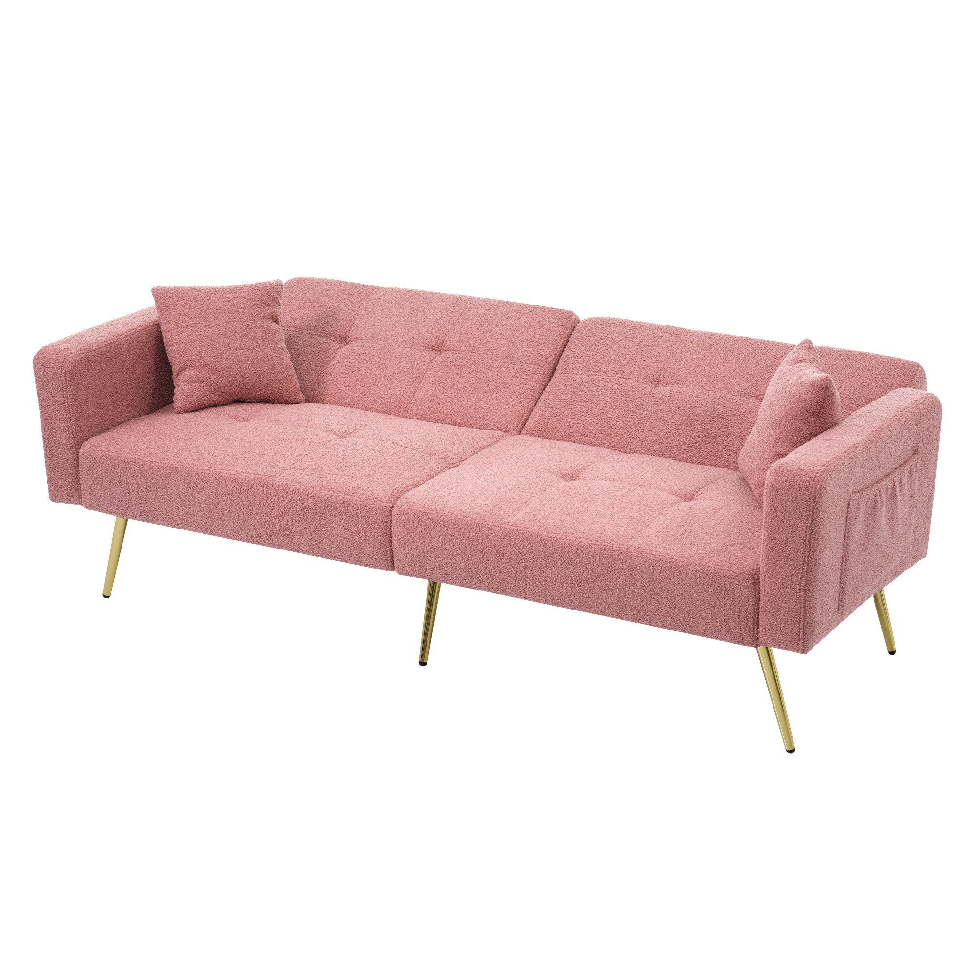 OKWISH Schlafsofa mit Bettfunktion, Bettsofa,Klappsofa,Gästebett, verstellb günstig online kaufen