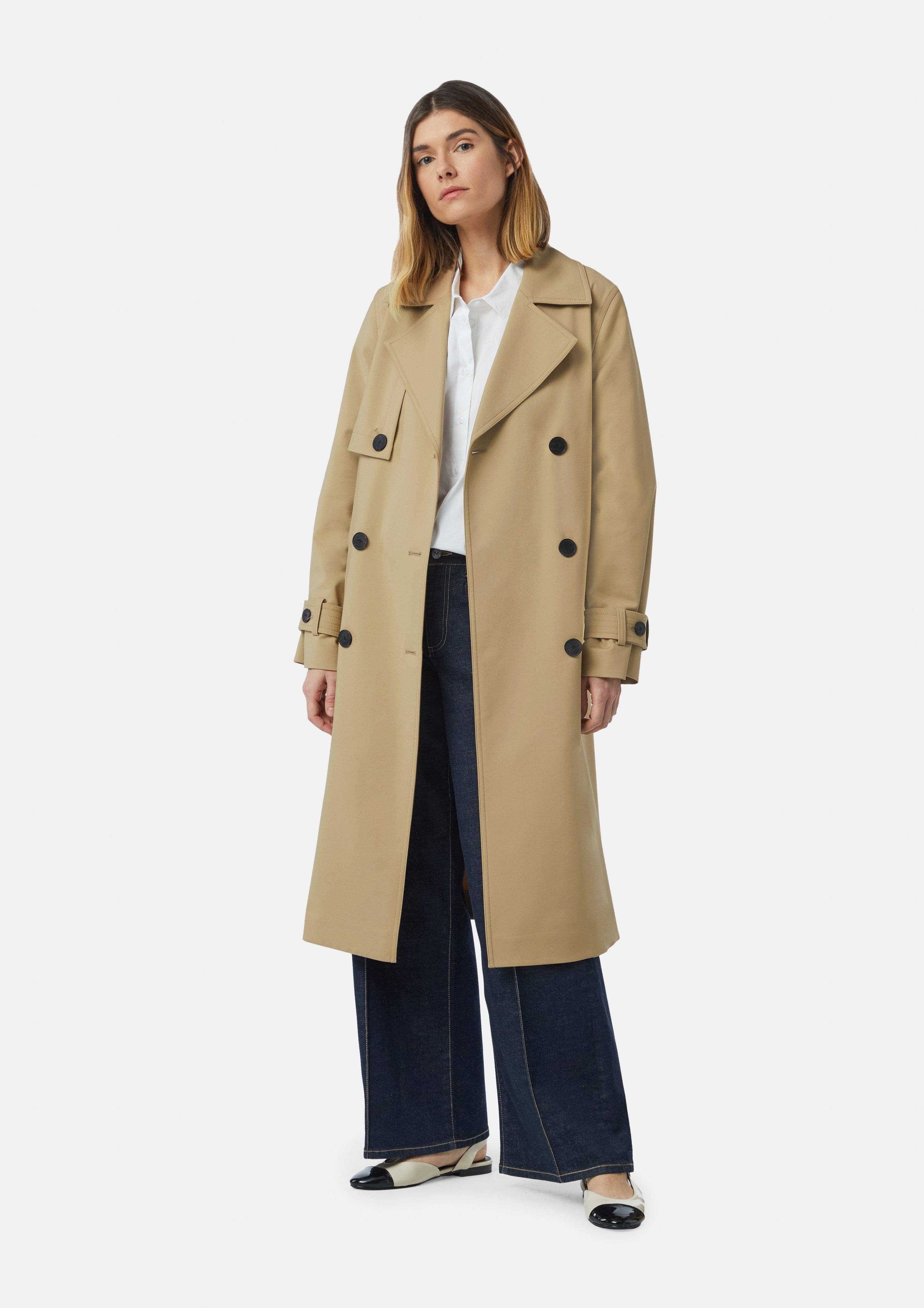 Comma Langmantel Klassischer Trenchcoat mit zweireihiger günstig online kaufen