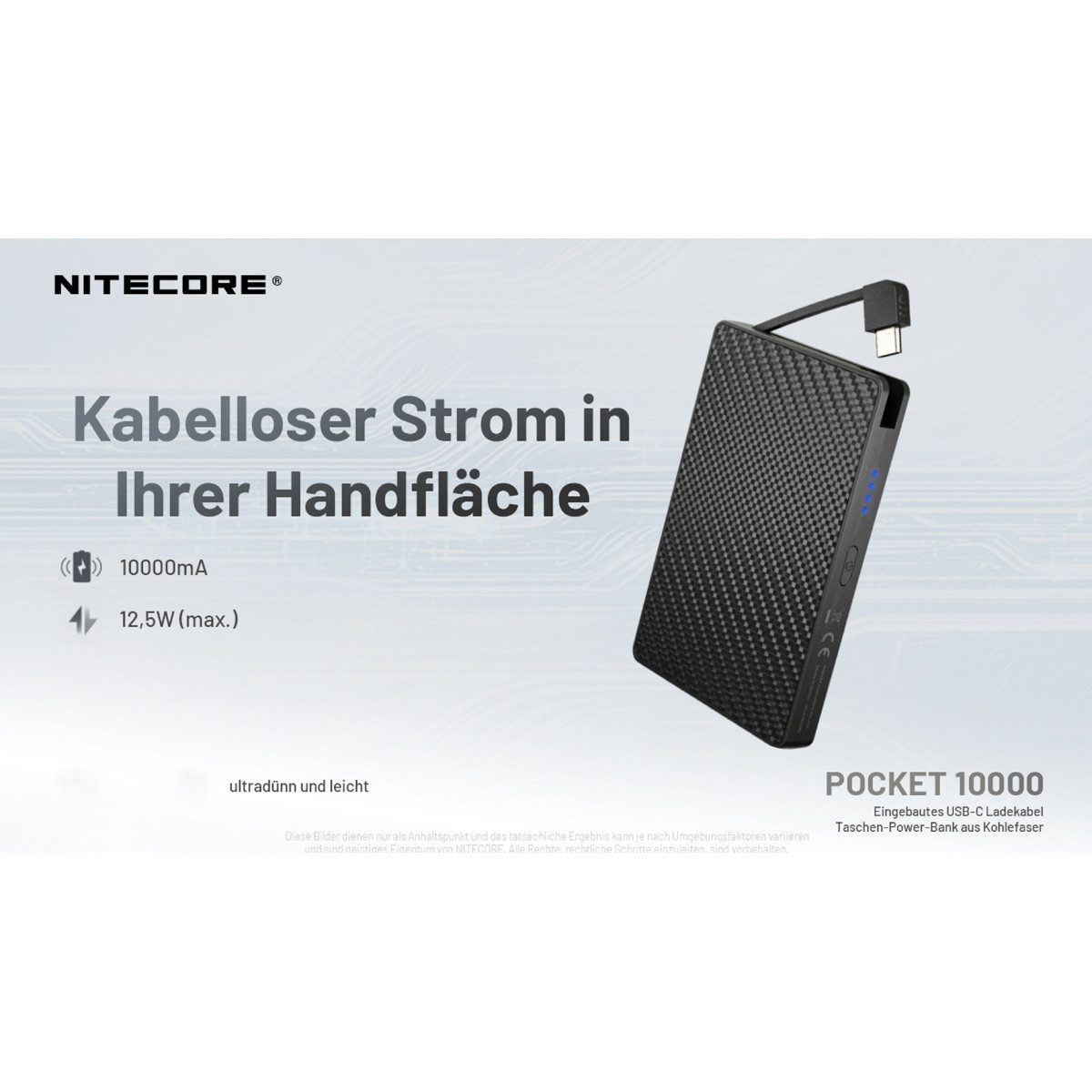 Nitecore Pocket 10000 10000mAh - Powerbank Powerbank