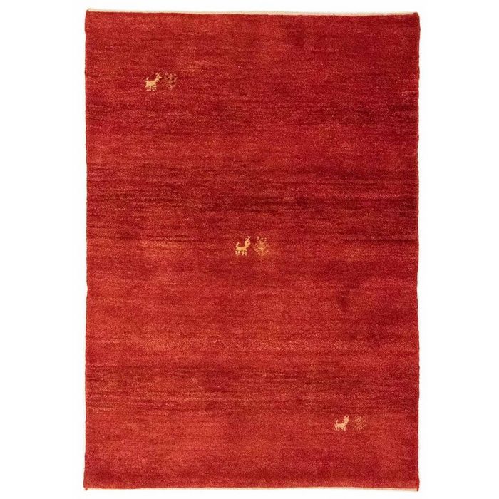 Teppich Perserteppich Gabbeh 145 x 100 cm Borento rechteckig Handgeknüpft