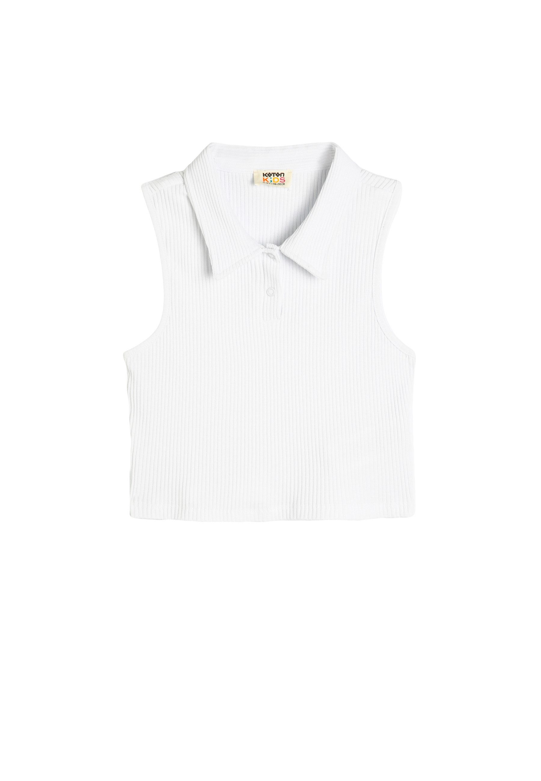 Koton Tanktop Polokragen Ärmellos Tanktop