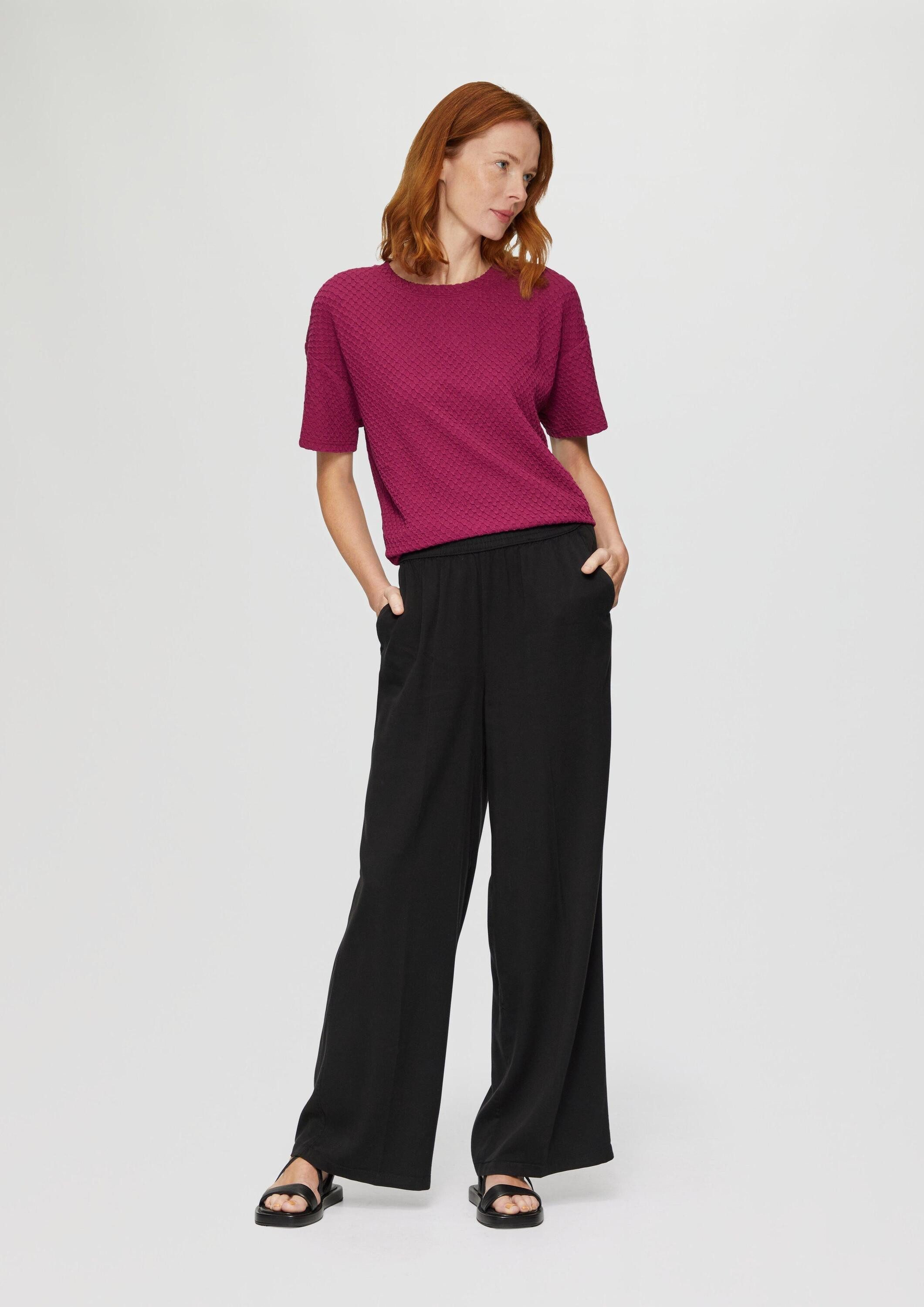 s.Oliver Chinos Hose Lyocellhose mit weitem Bein