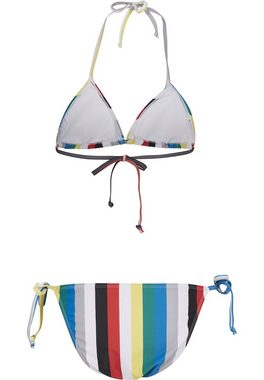 URBAN CLASSICS Bügel-Tankini Damen Ladies Stripe Bikini