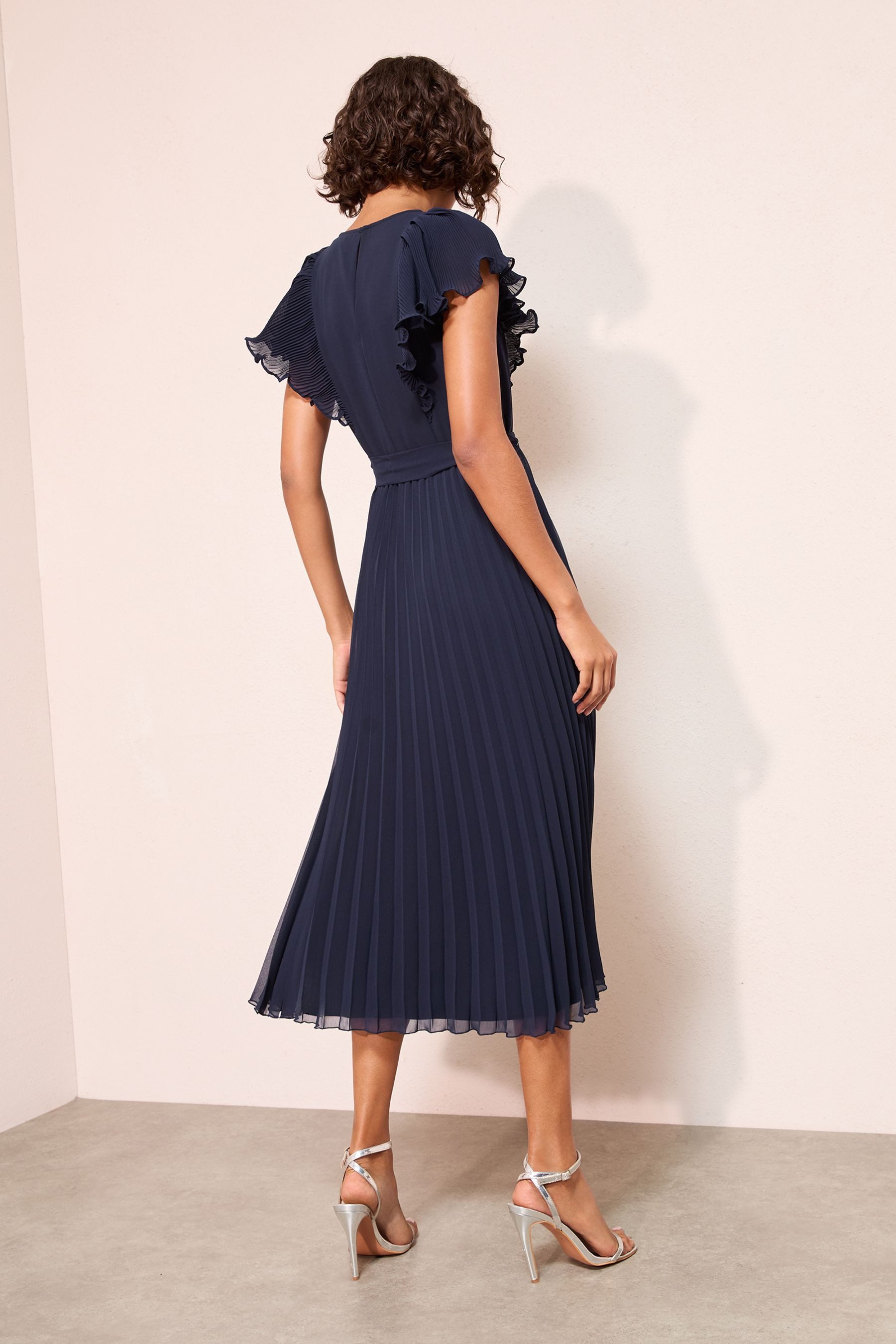 Friends Like These Plisseekleid Friends Like These Chiffon-Midikleid, Regul günstig online kaufen